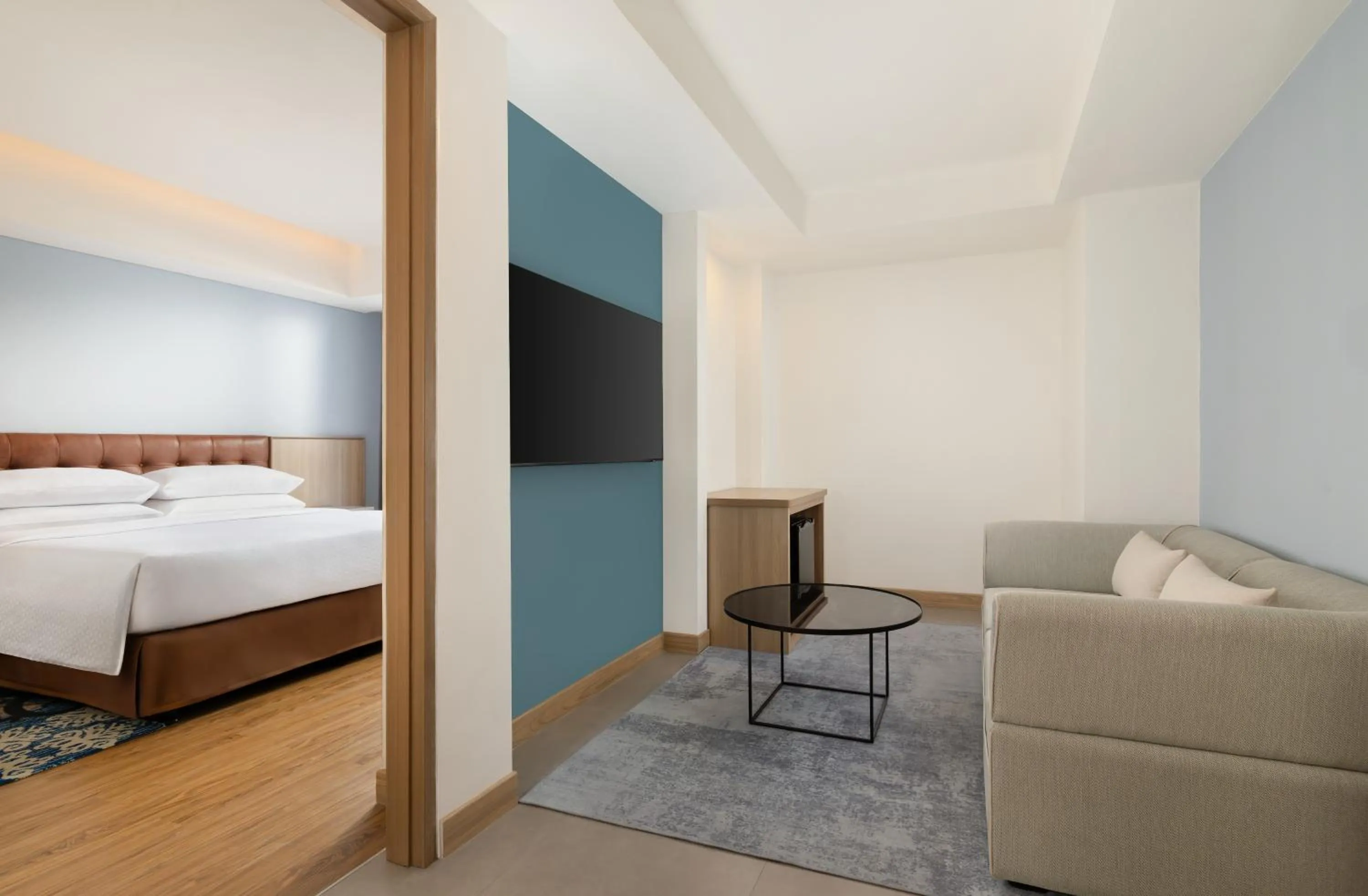Living room, Bed in Four Points by Sheraton Pontianak