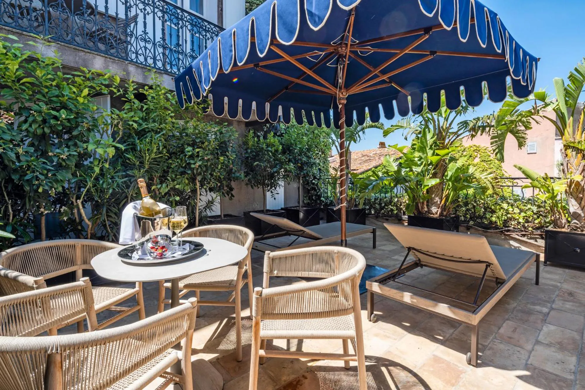 Balcony/Terrace in Le Yaca Saint-Tropez