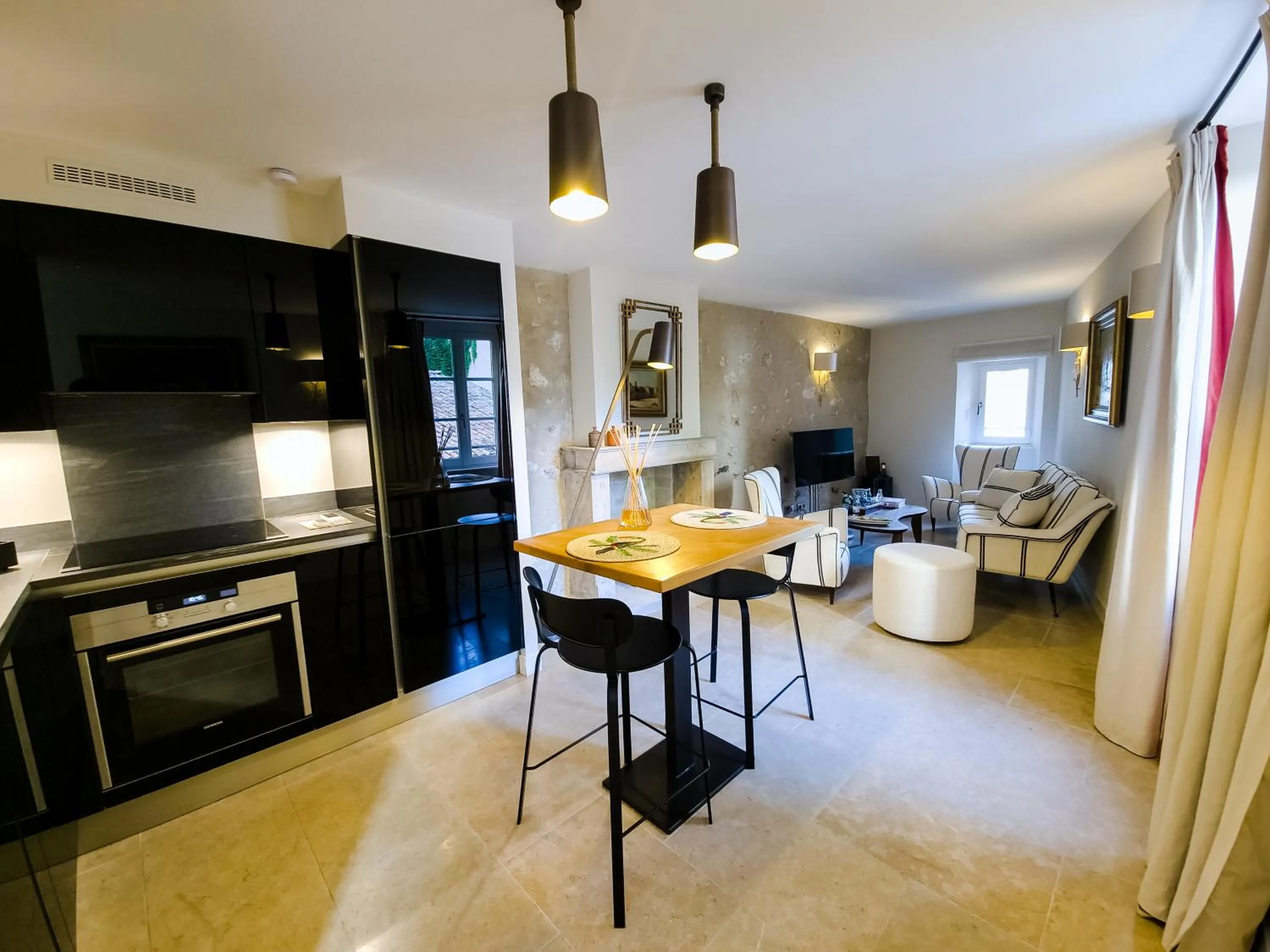 Living room in Le Yaca Saint-Tropez