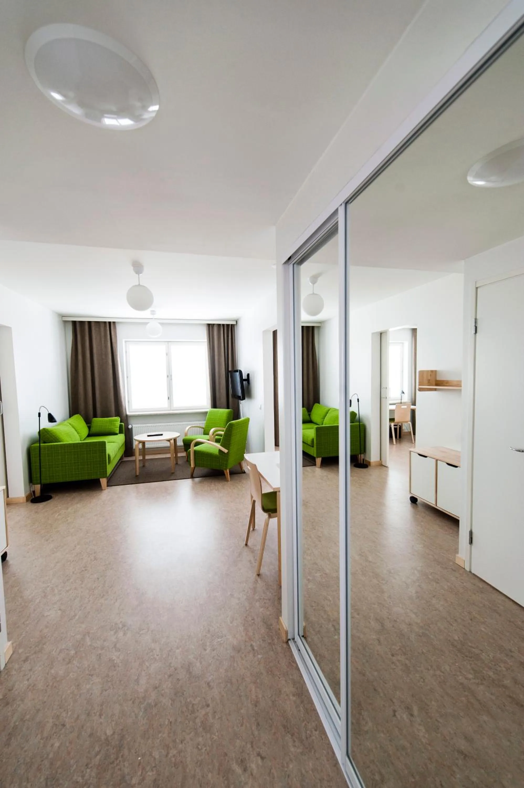 Living room in Töölö Towers