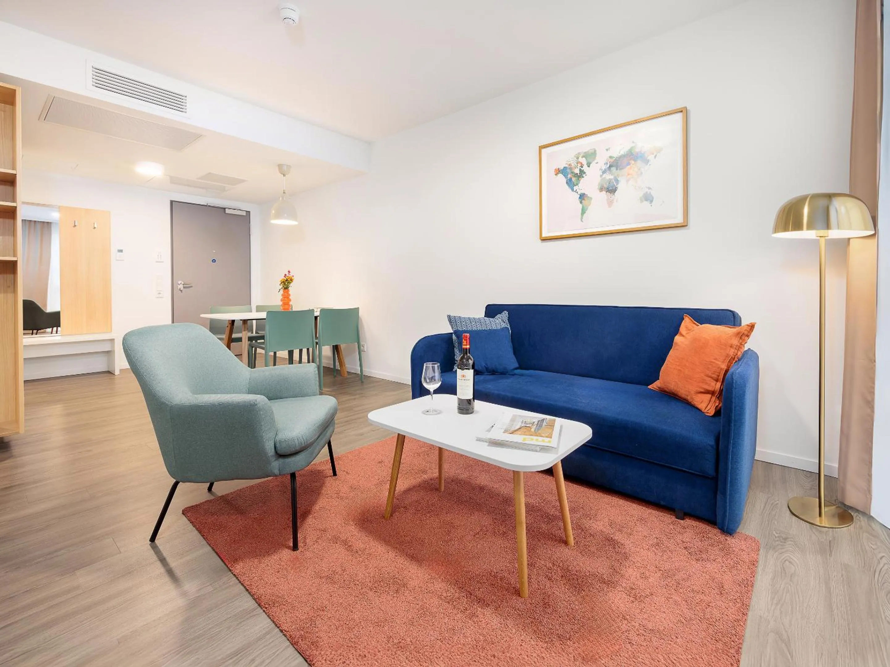 Seating area in smartments Hamburg Hamm