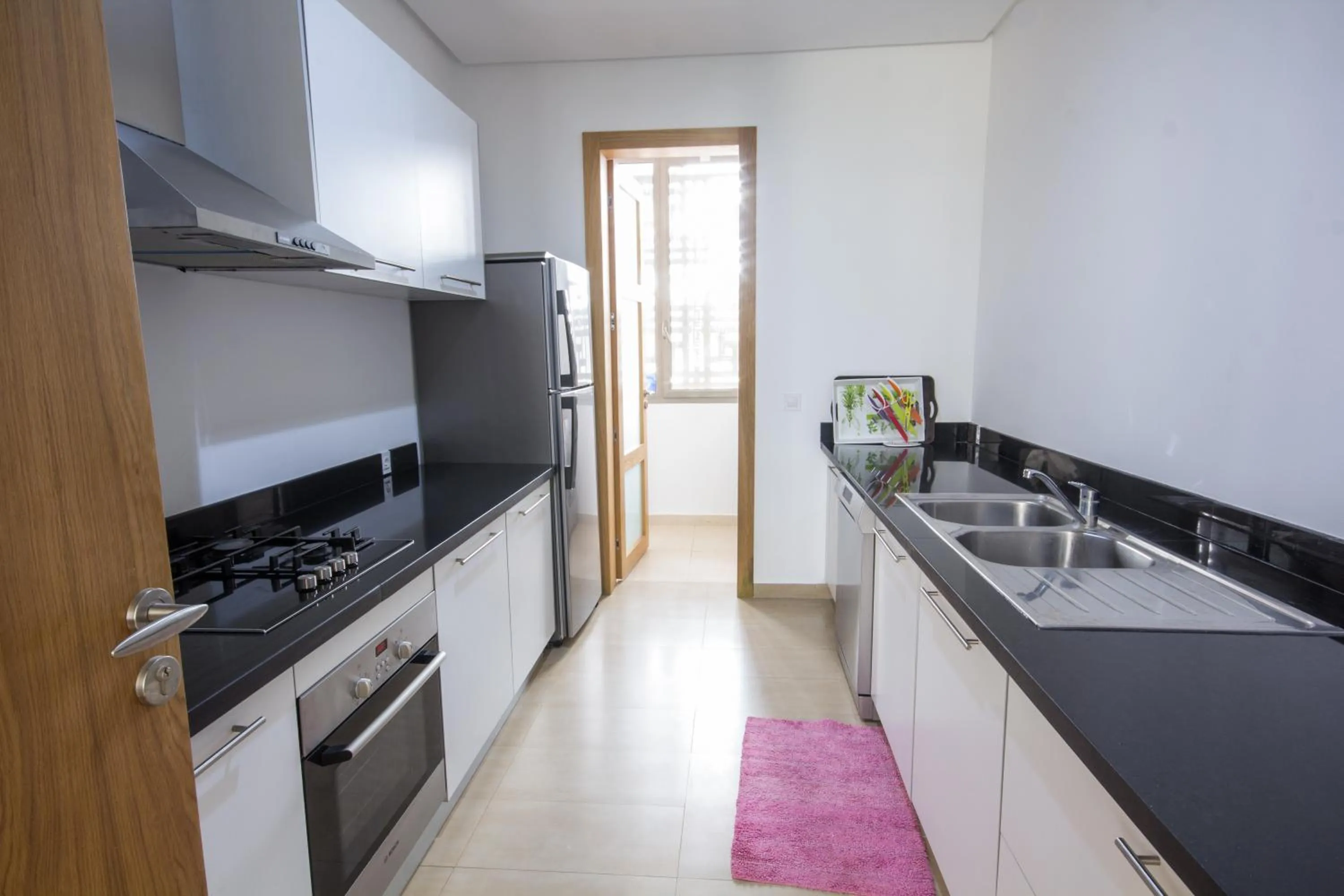 Kitchen or kitchenette in Marina Rabat Suites & Apartments