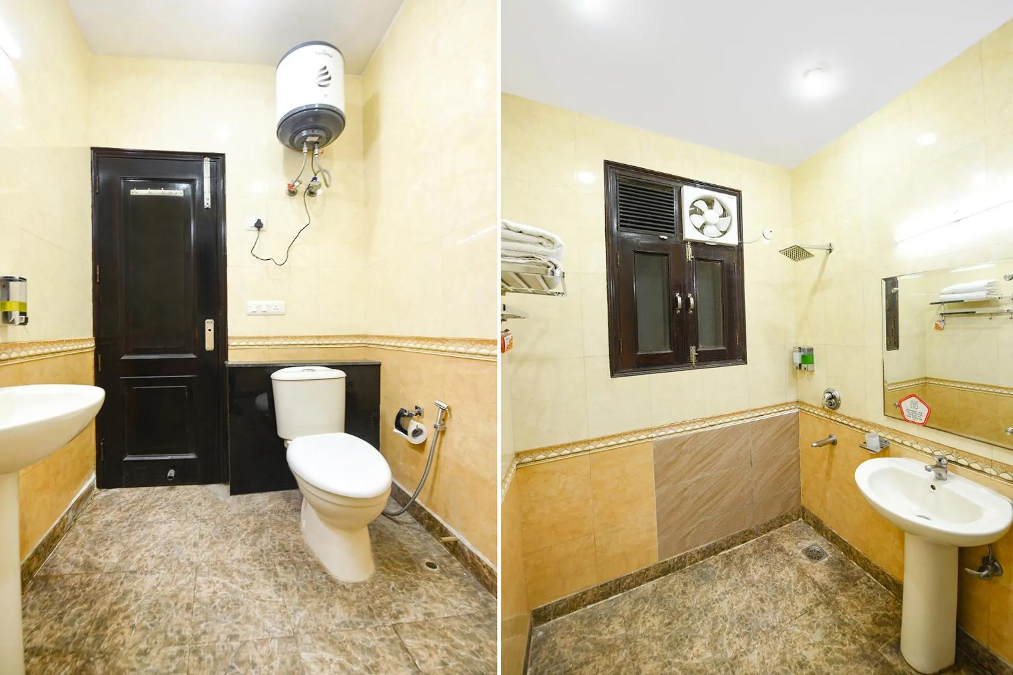 Bathroom in FabHotel Velvet Suites Near Millennium City Centre Gurugram
