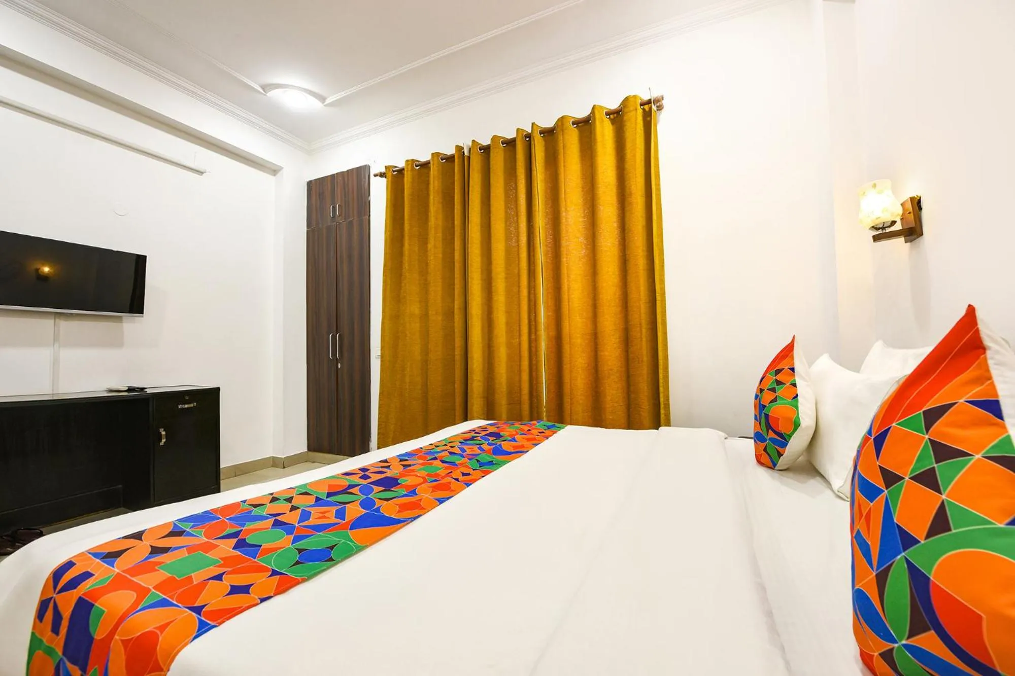 Bedroom, Bed in FabHotel Velvet Suites Near Millennium City Centre Gurugram