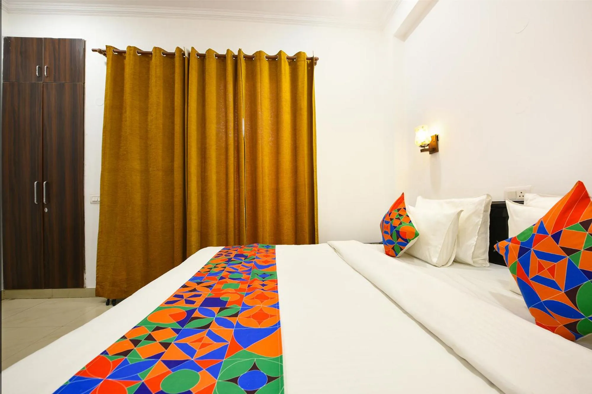 Bedroom, Bed in FabHotel Velvet Suites Near Millennium City Centre Gurugram