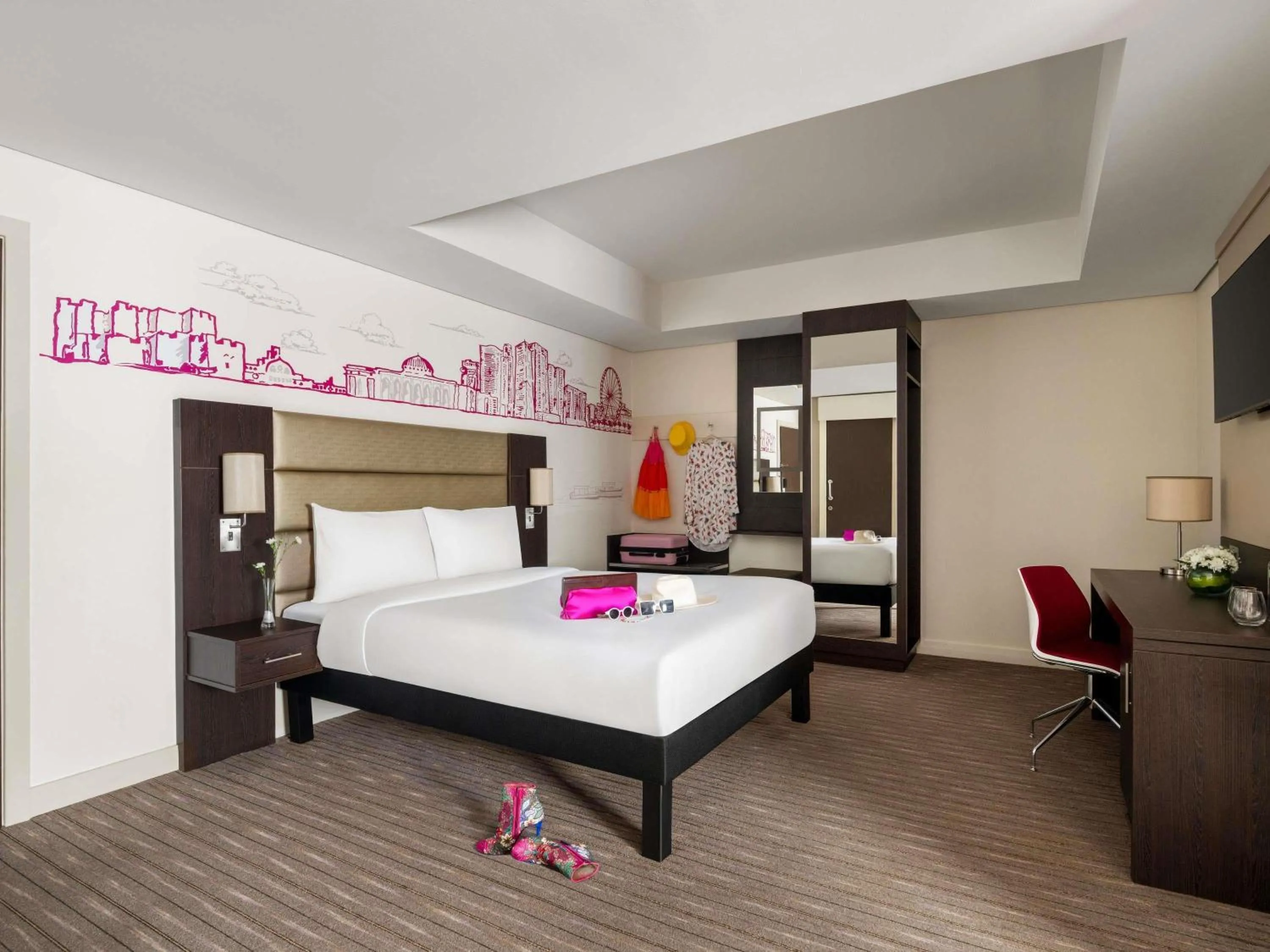 Bedroom, Bed in ibis Styles Sharjah