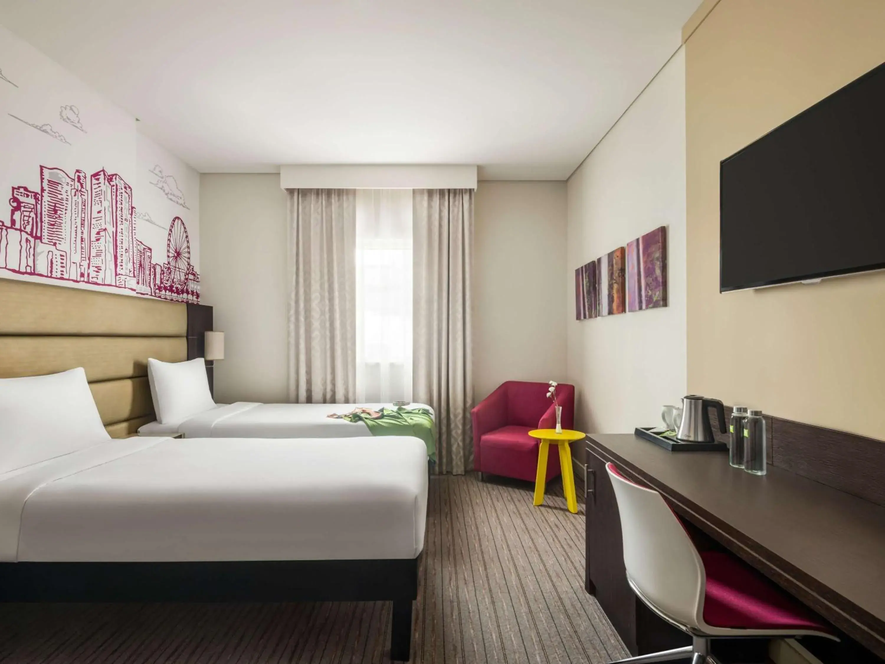 Bedroom, Bed in ibis Styles Sharjah Bedroom, Bed in ibis Styles Sharjah