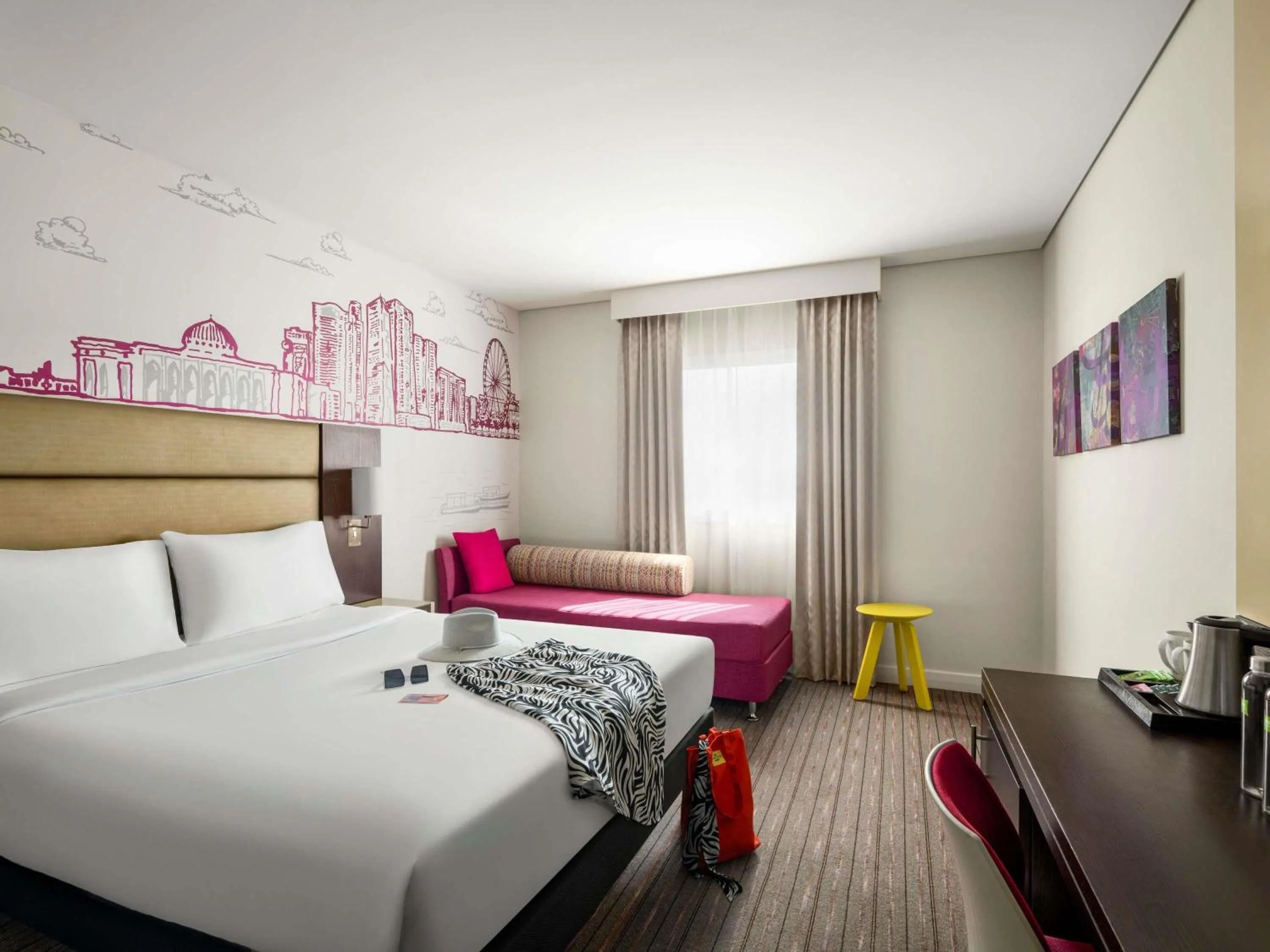 Bedroom, Bed in ibis Styles Sharjah