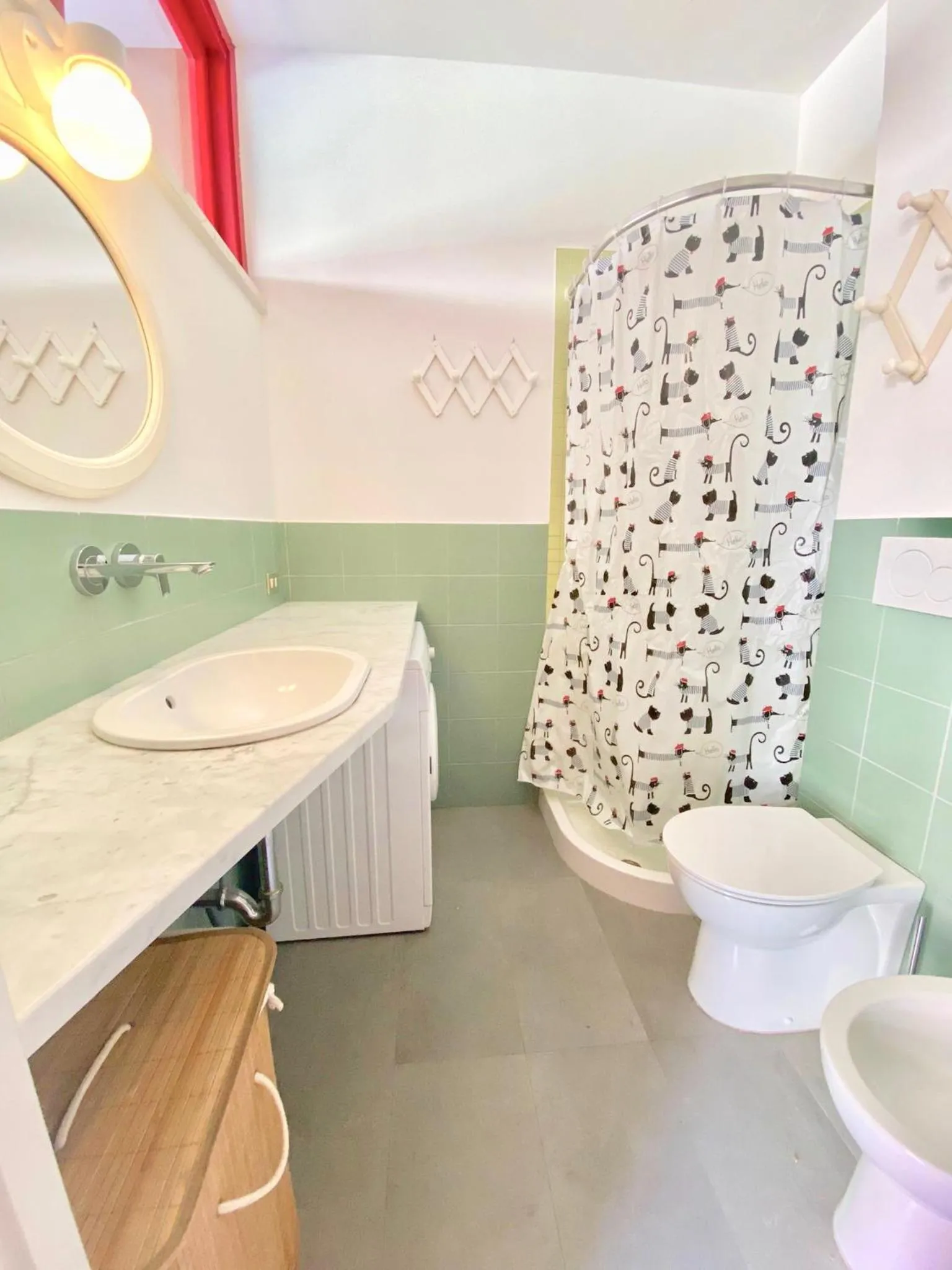 Bathroom in Apartments Via Dei Platani