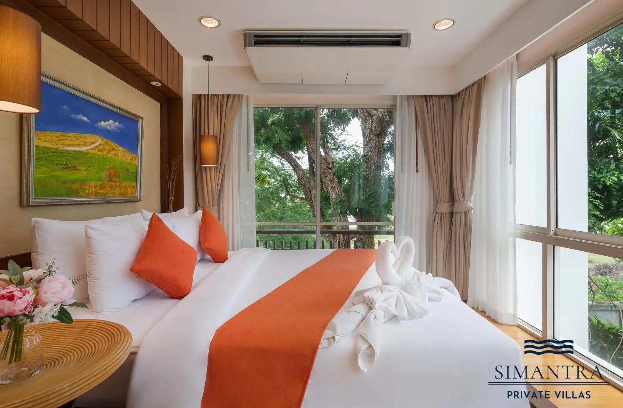 Bedroom, Bed in Simantra Private Villas