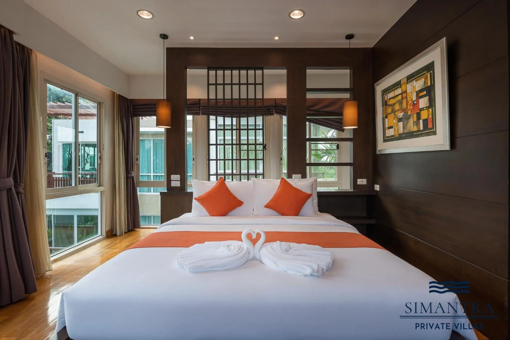 Bedroom, Bed in Simantra Private Villas