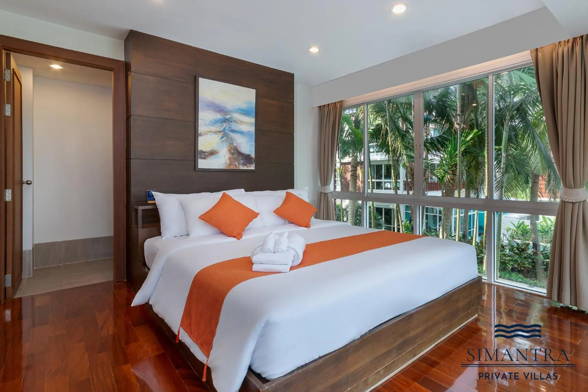 Bedroom, Bed in Simantra Private Villas