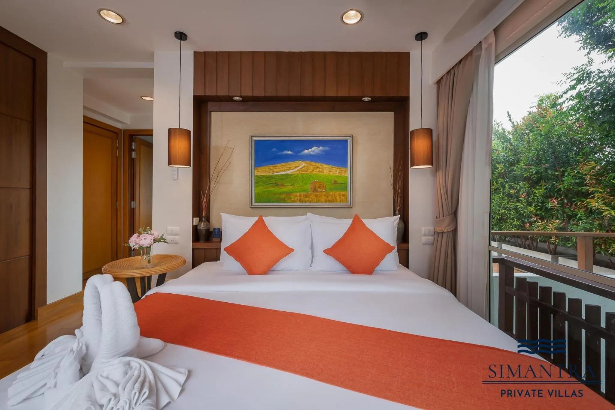 Bedroom, Bed in Simantra Private Villas