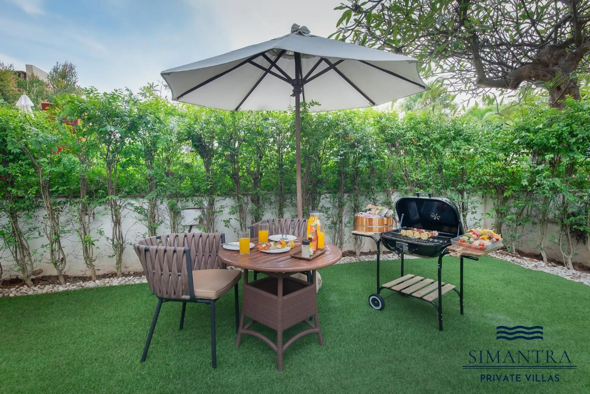 BBQ facilities in Simantra Private Villas