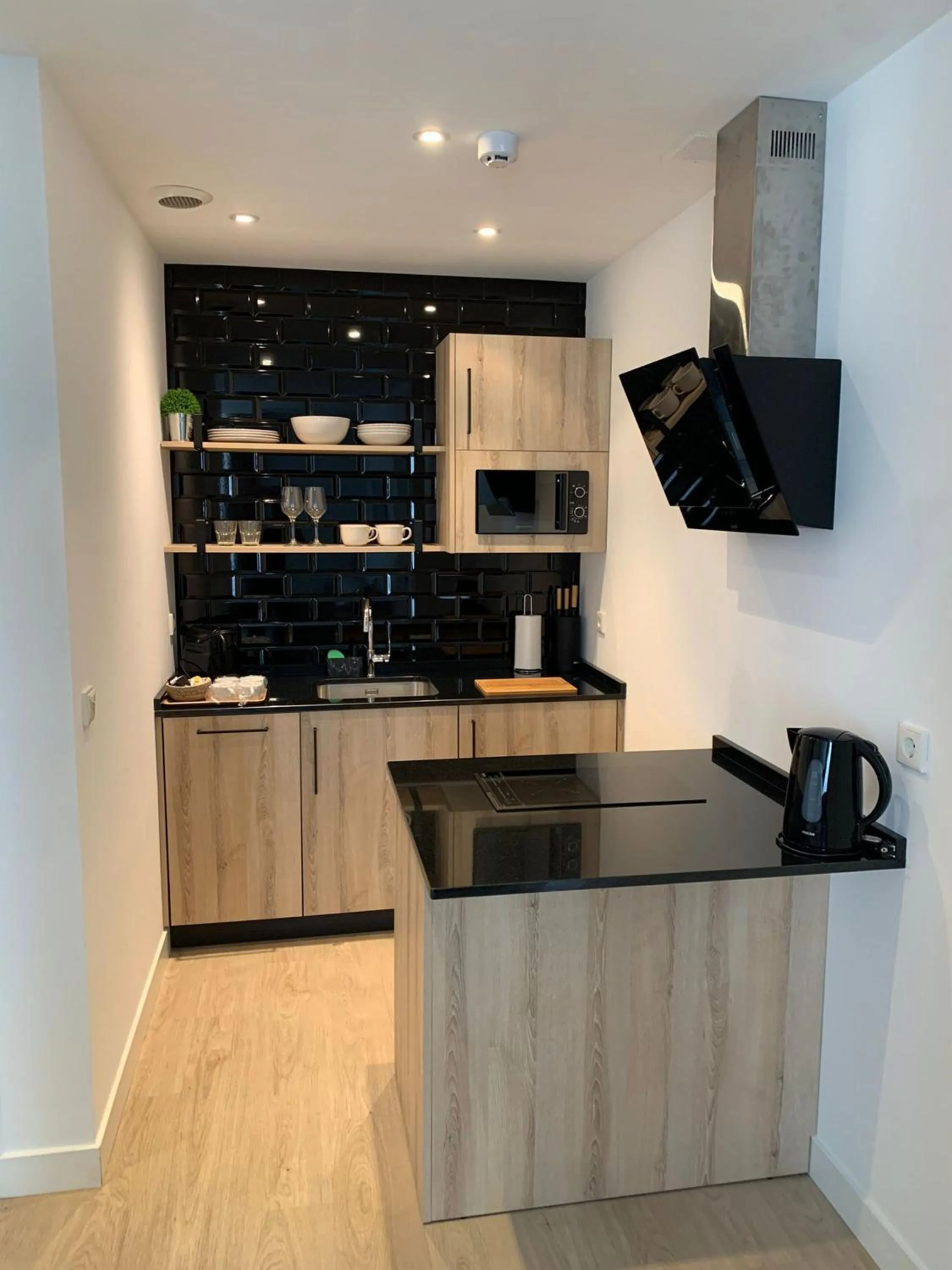 Kitchen or kitchenette in Pensión Sarriegi