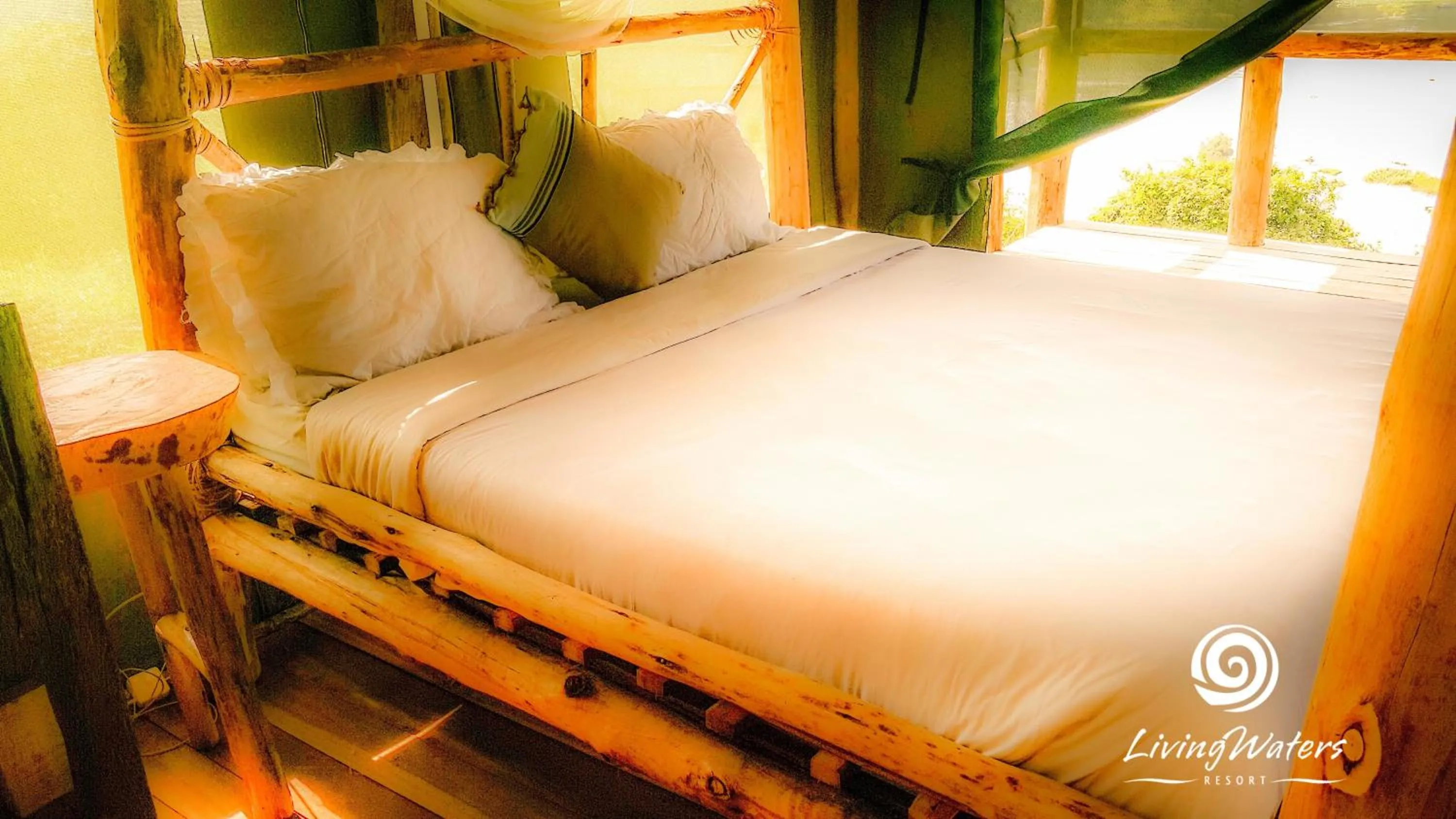 Bed in Living Waters Resort