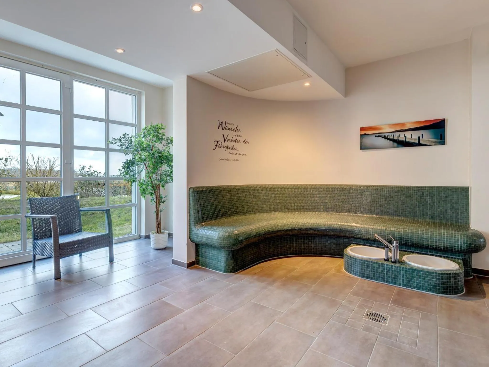 Spa and wellness centre/facilities in Residenz am Balmer See - BS 03 mit Wellnessbereich