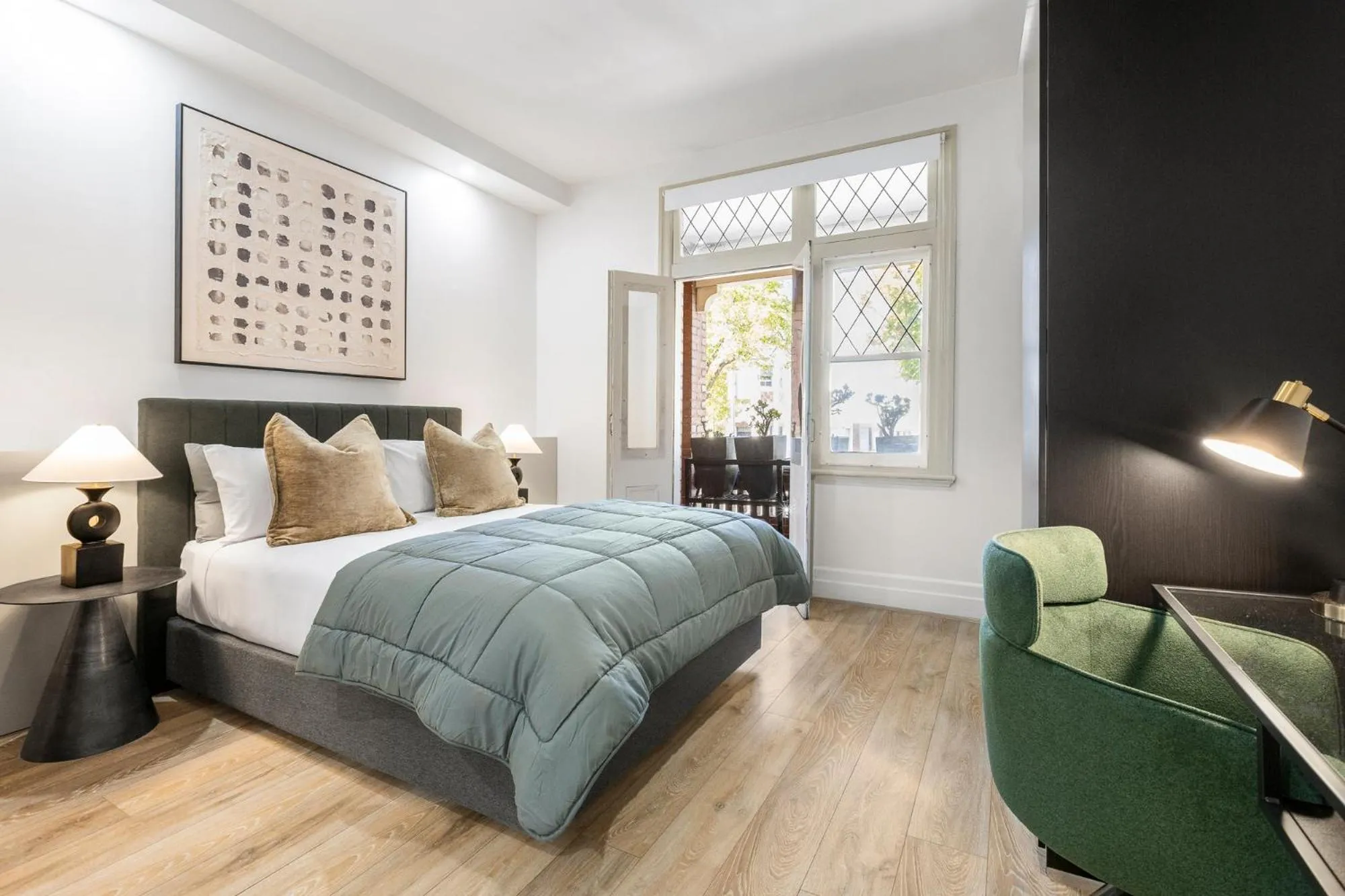 Bedroom, Bed in Simpson Street Apartments by Urban Rest