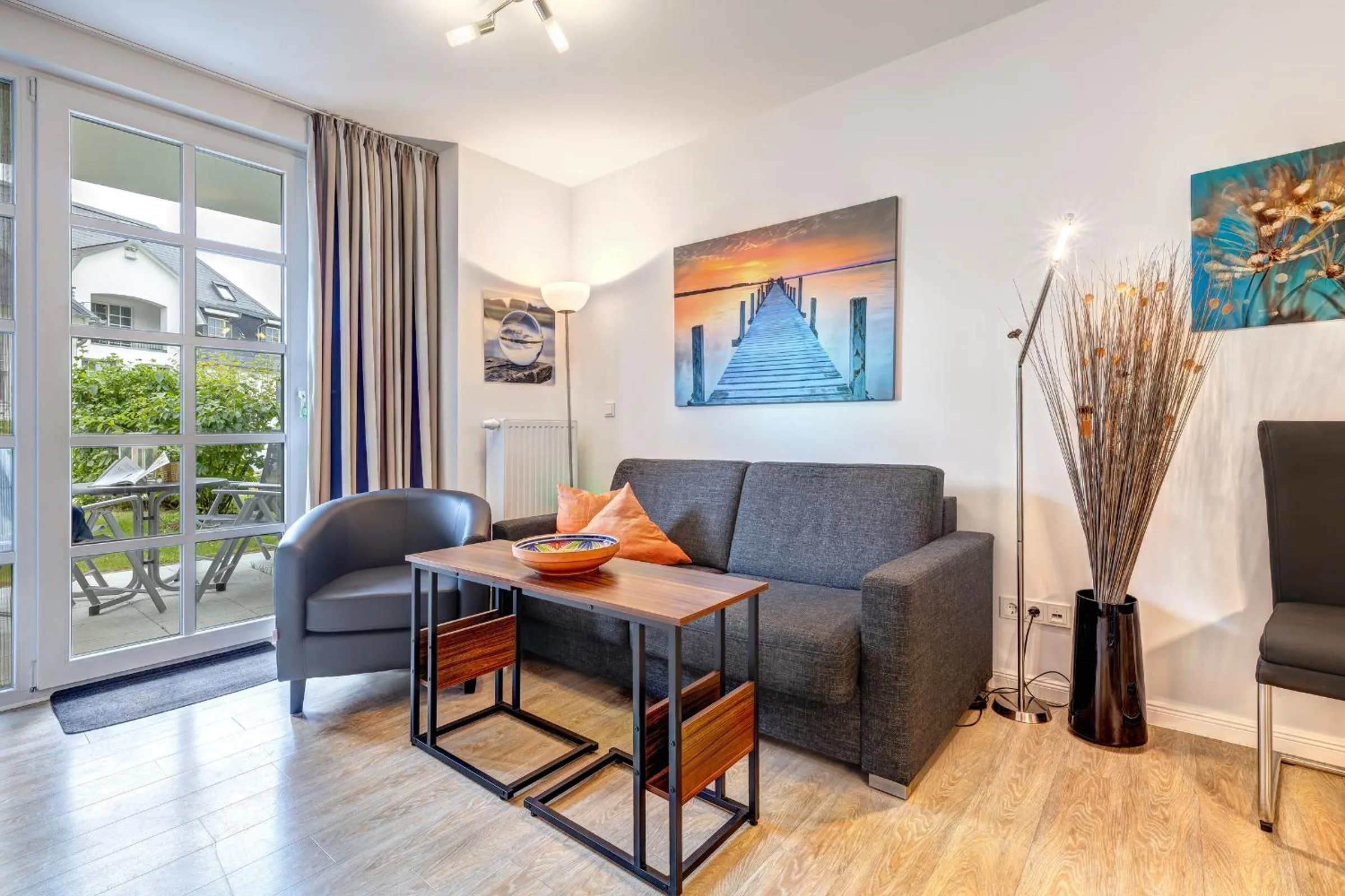 Living room in Residenz am Balmer See - BS 10 mit Wellnessbereich
