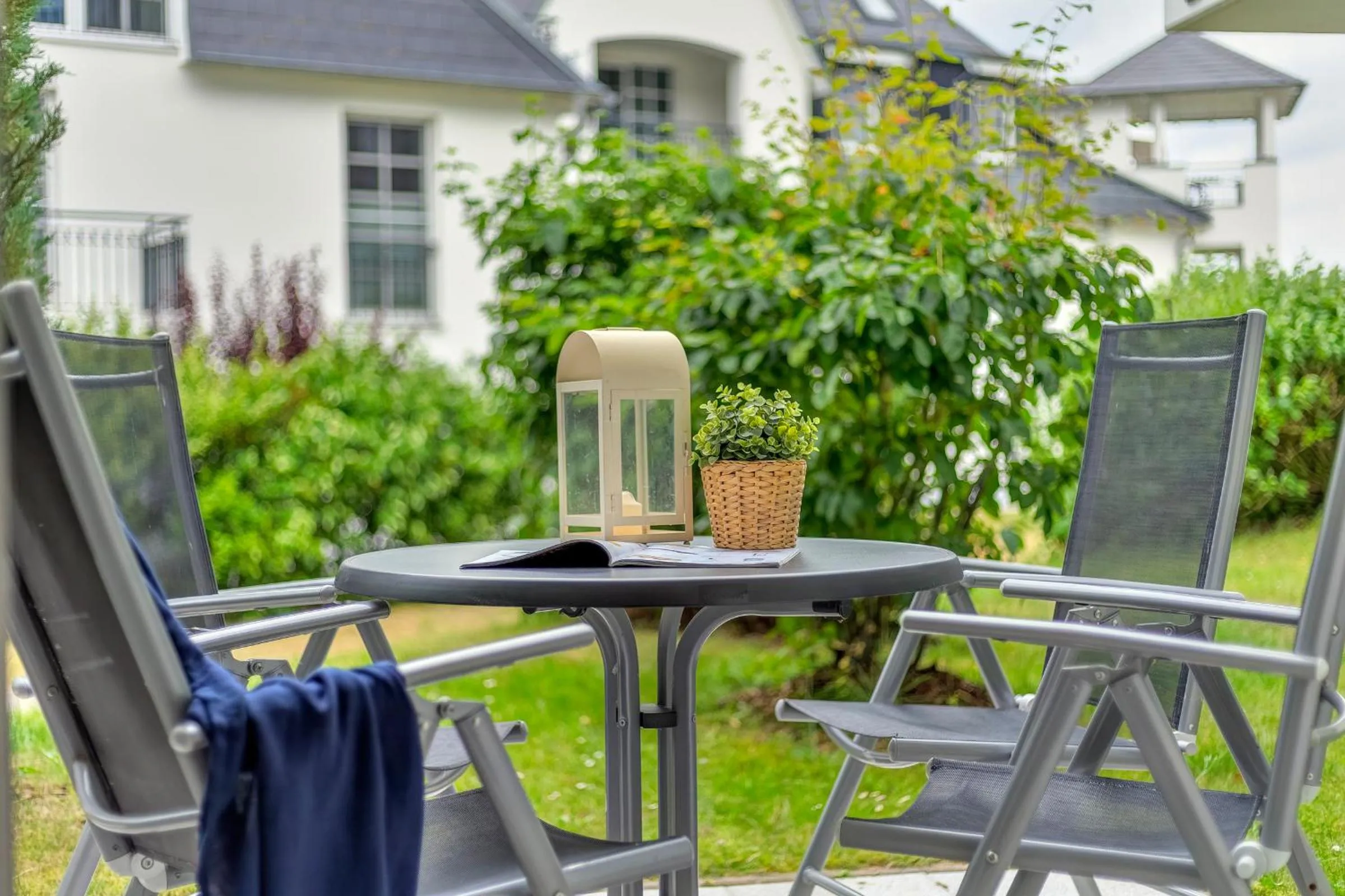 Balcony/Terrace in Residenz am Balmer See - BS 10 mit Wellnessbereich