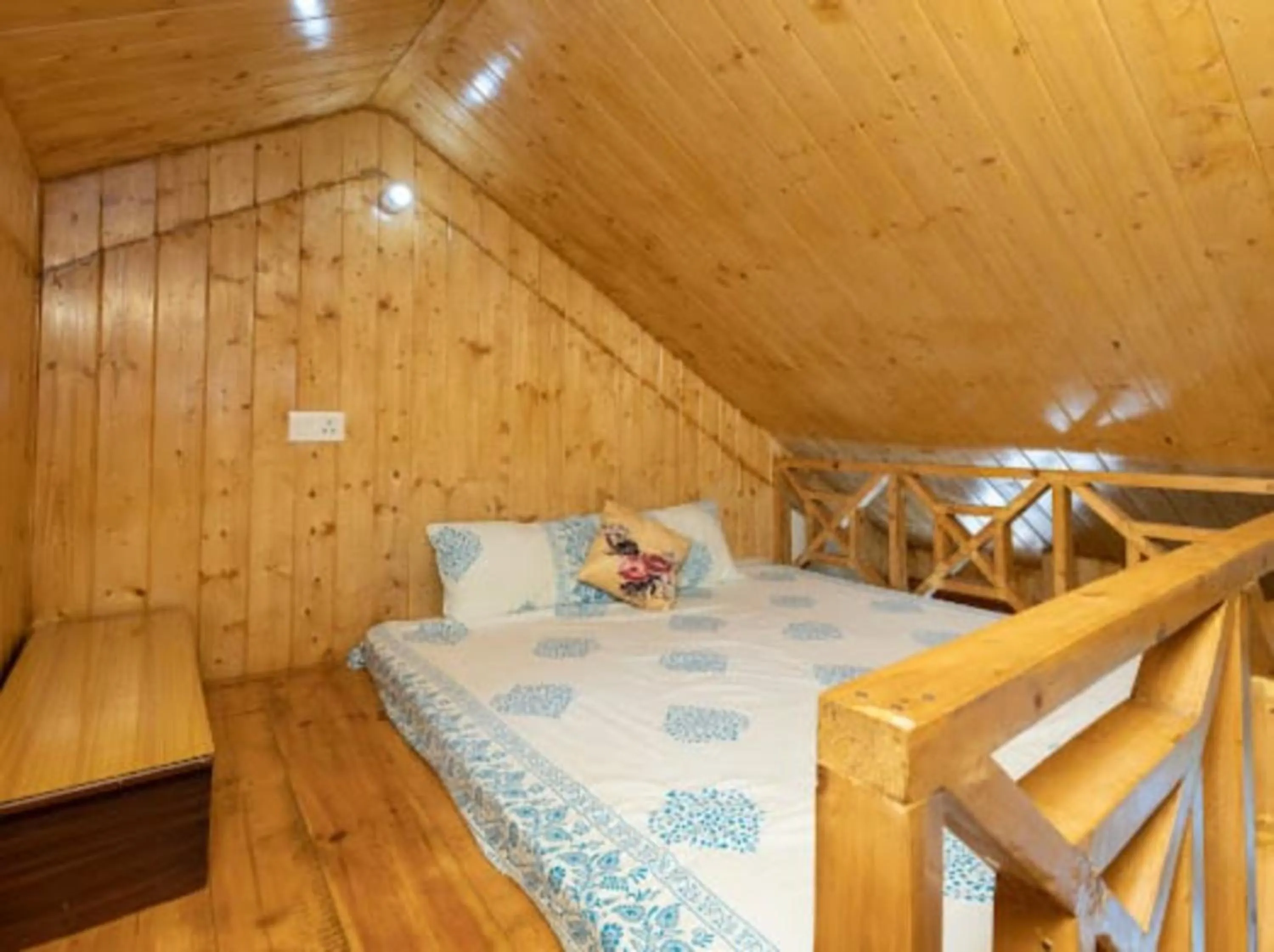 Bed in Majestic View Cottages