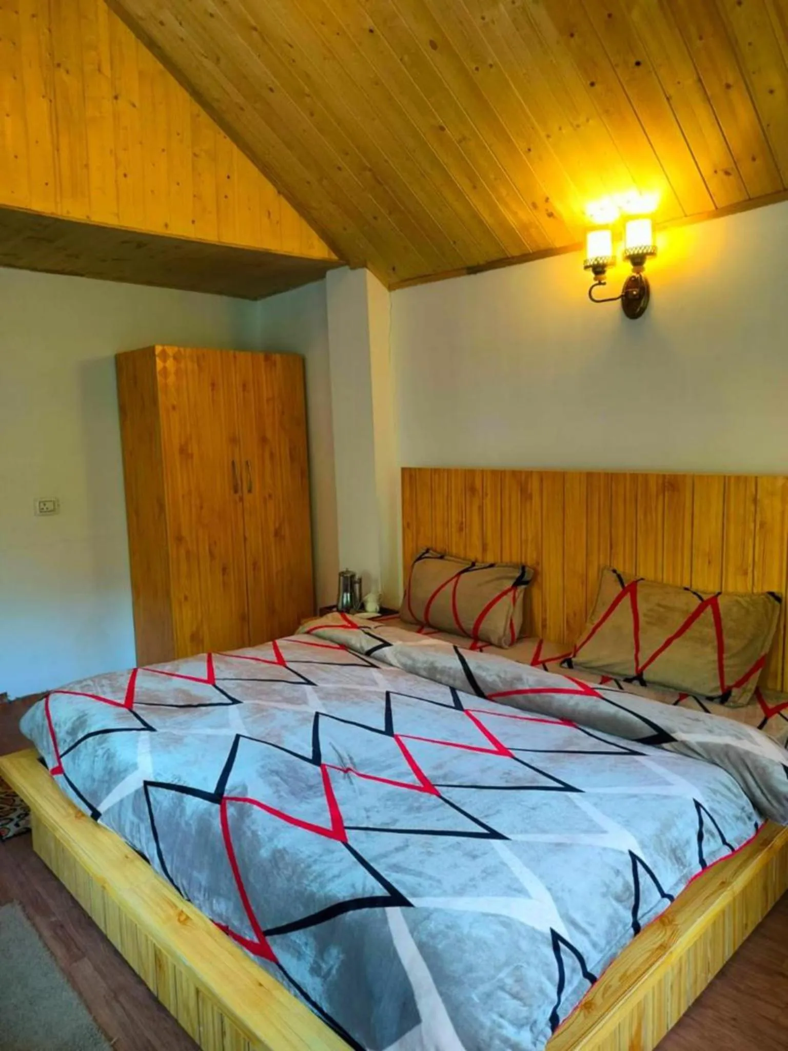 Bed in Majestic View Cottages