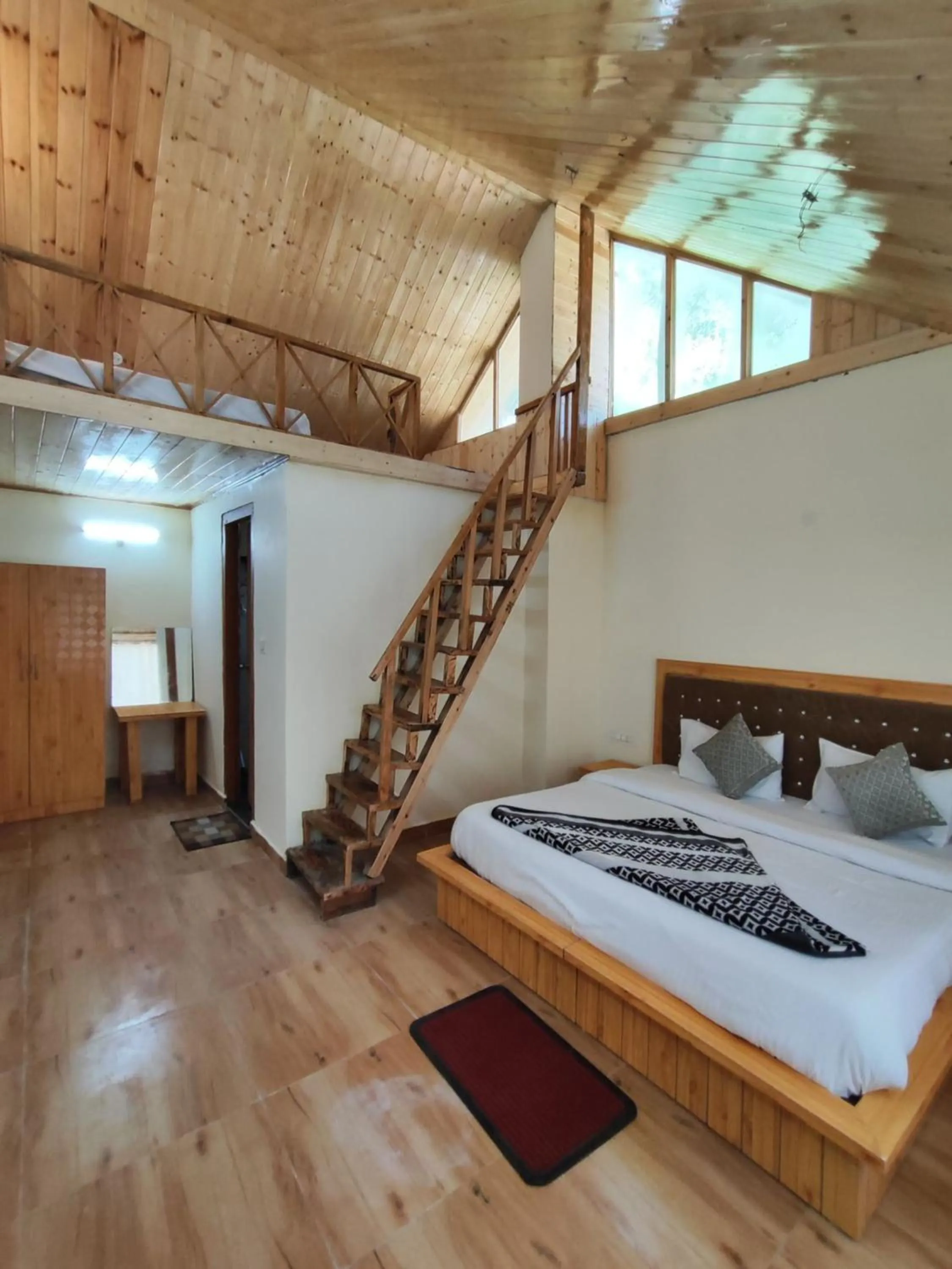 Bed in Majestic View Cottages