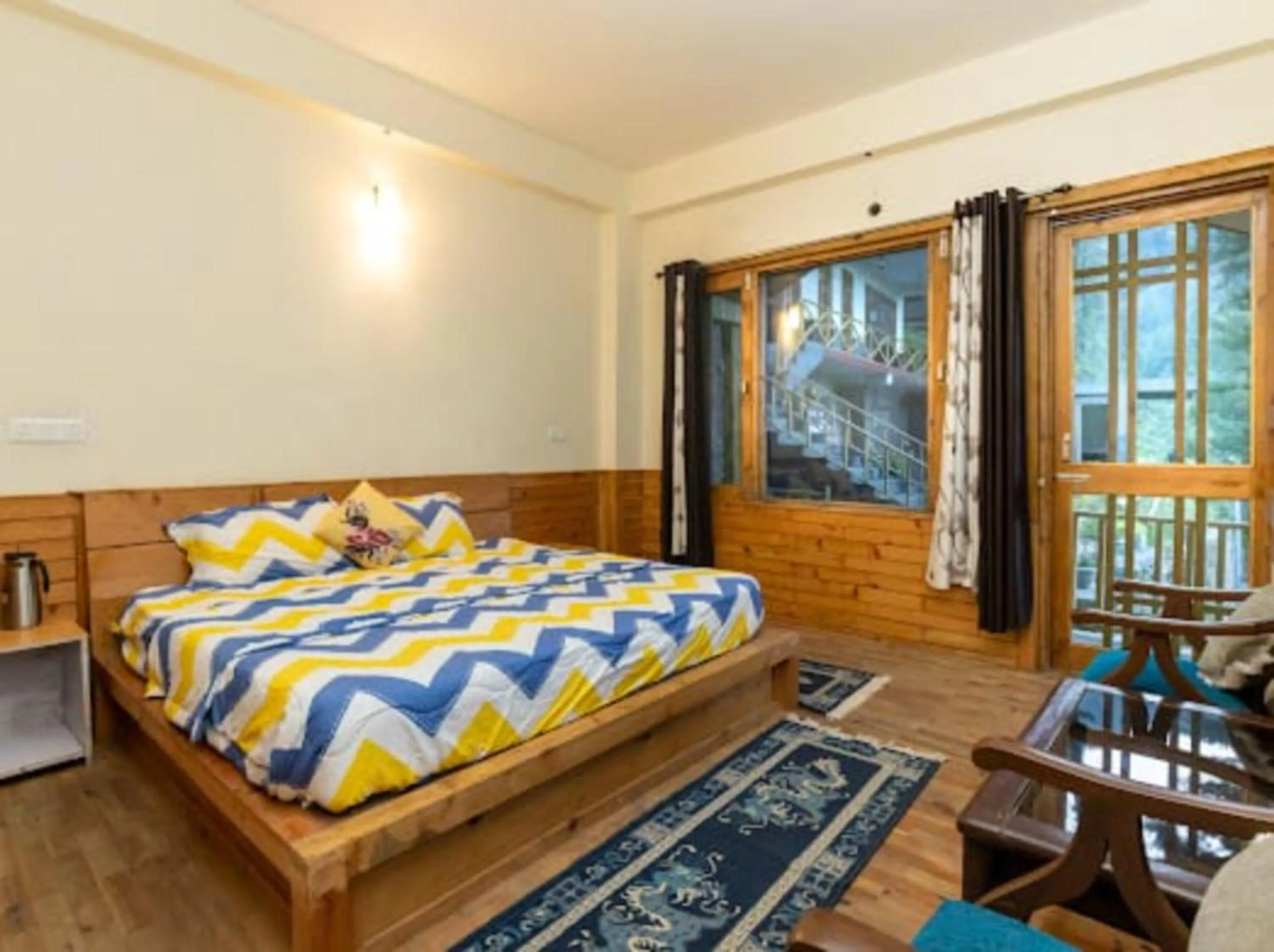 Bed in Majestic View Cottages