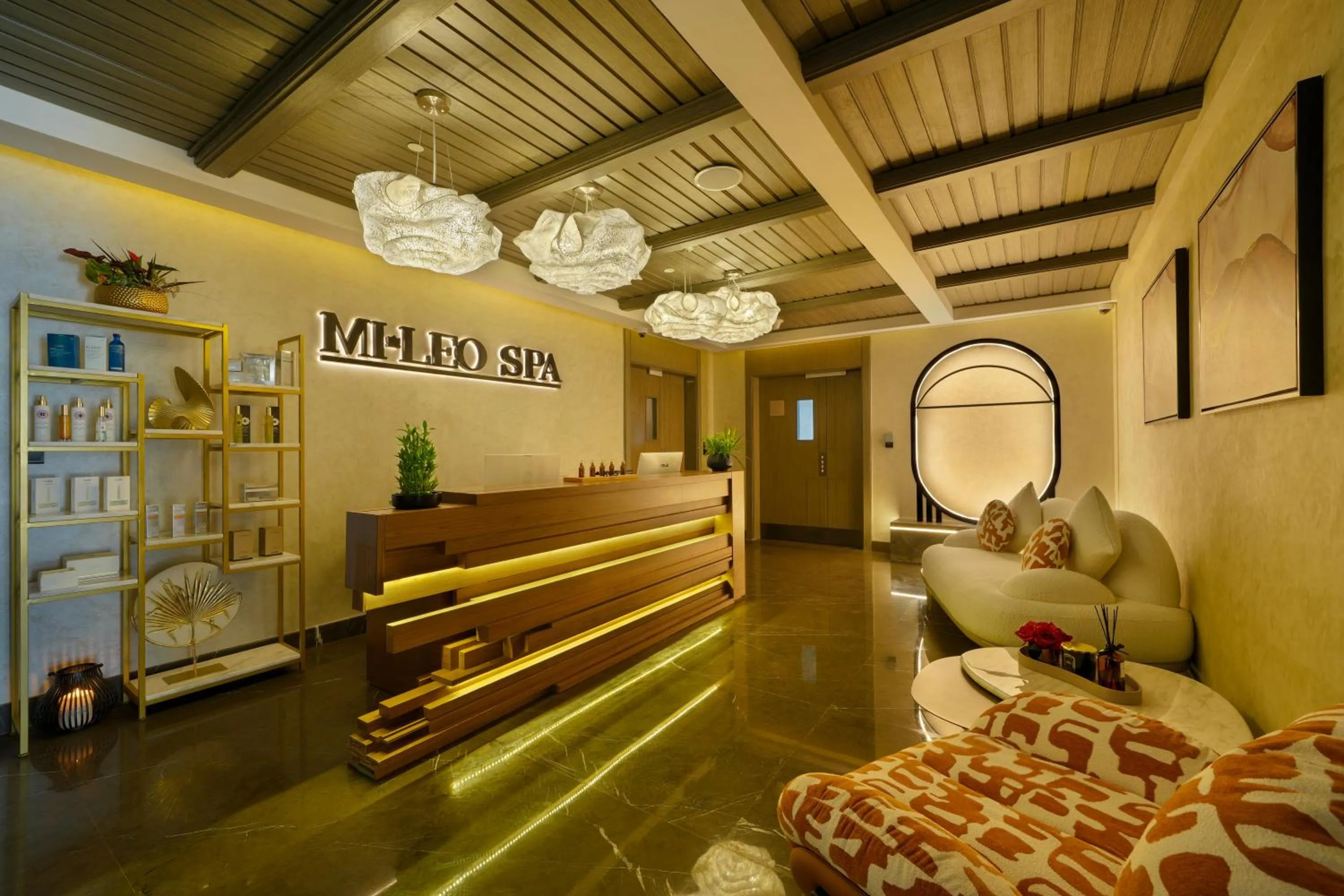 Spa and wellness centre/facilities, Bed in Mileo Hotel The Palm