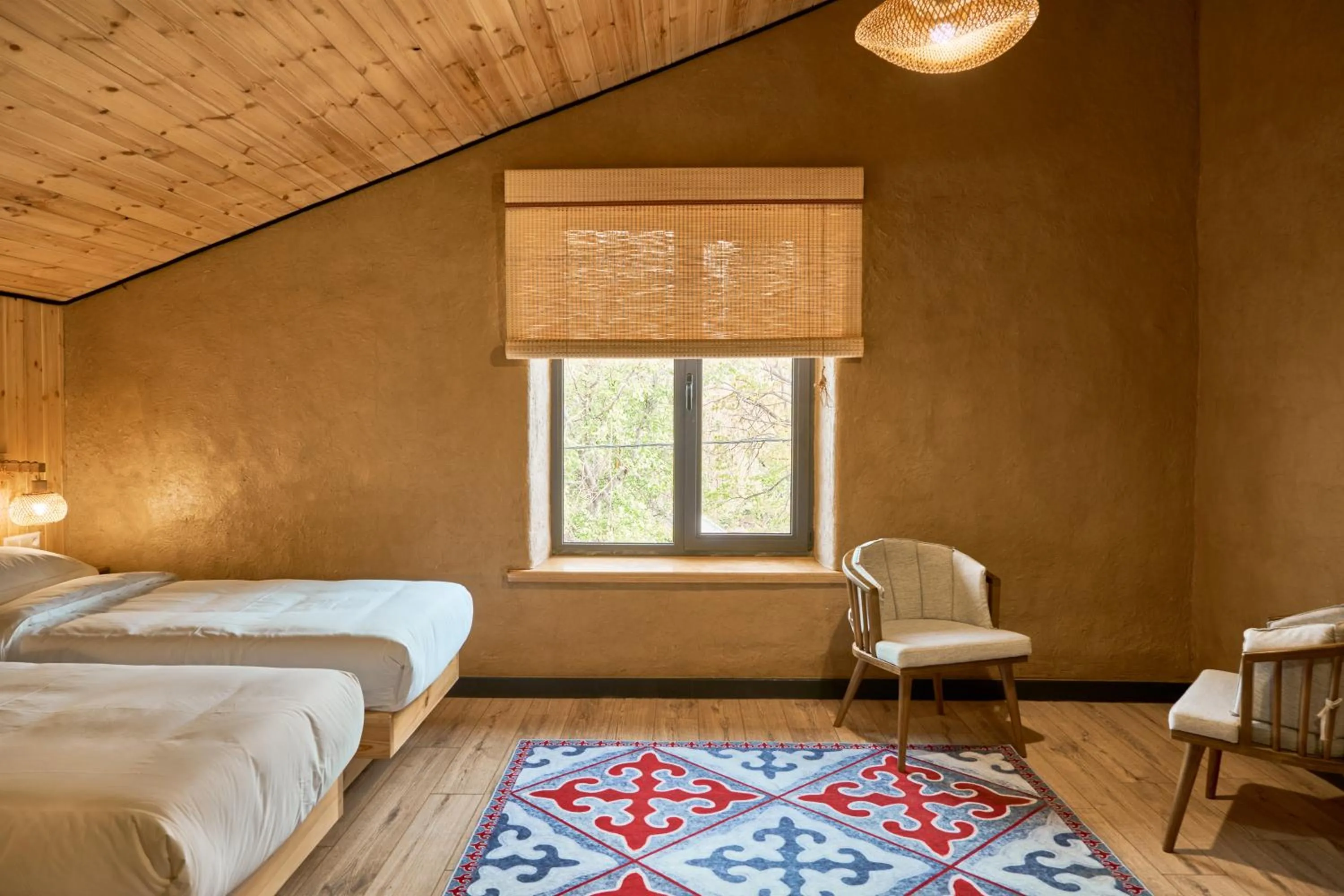 Bed in Pristine Hotel