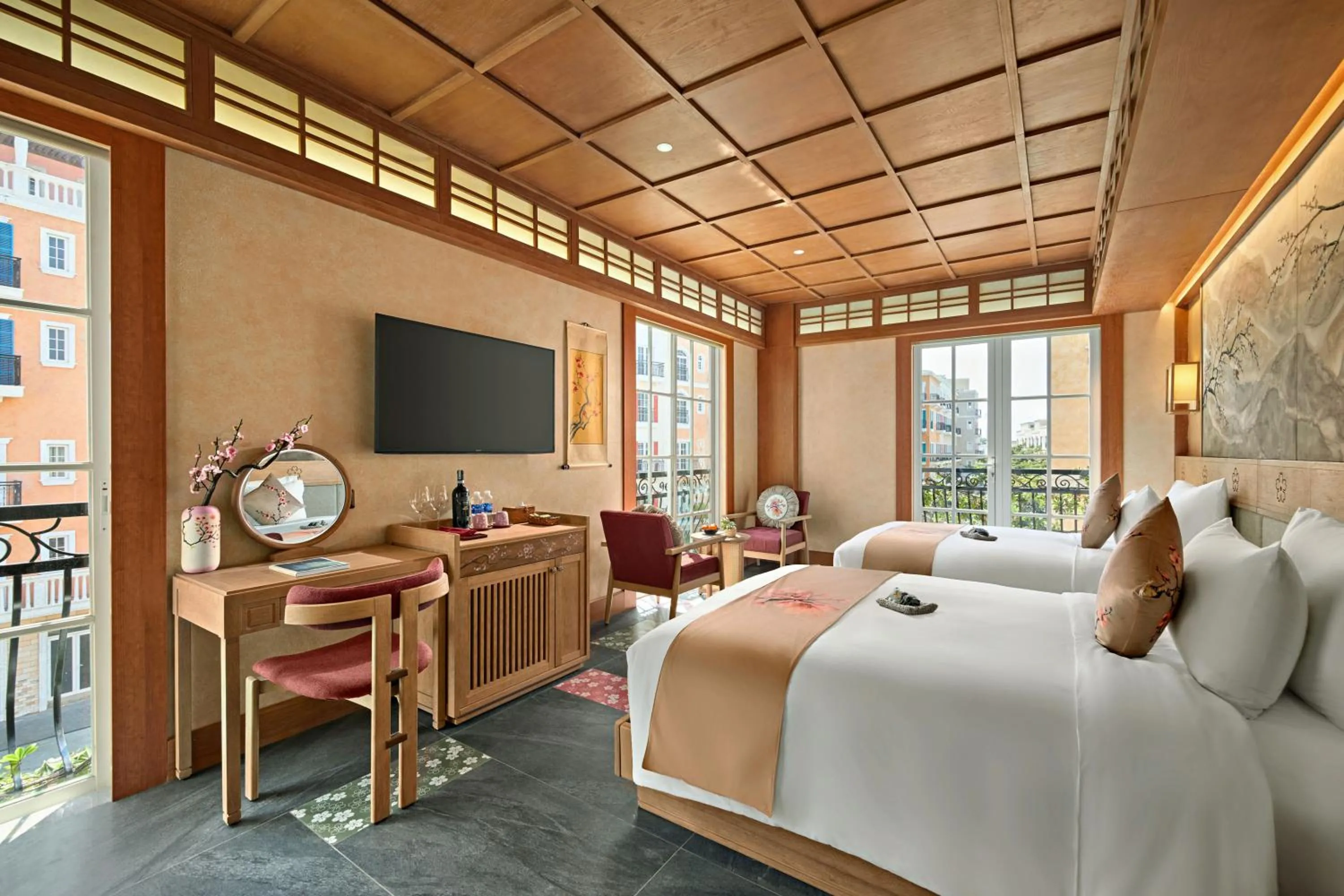 Photo of the whole room, Bed in Sakurakyo Hotel & Spa Phu Quoc