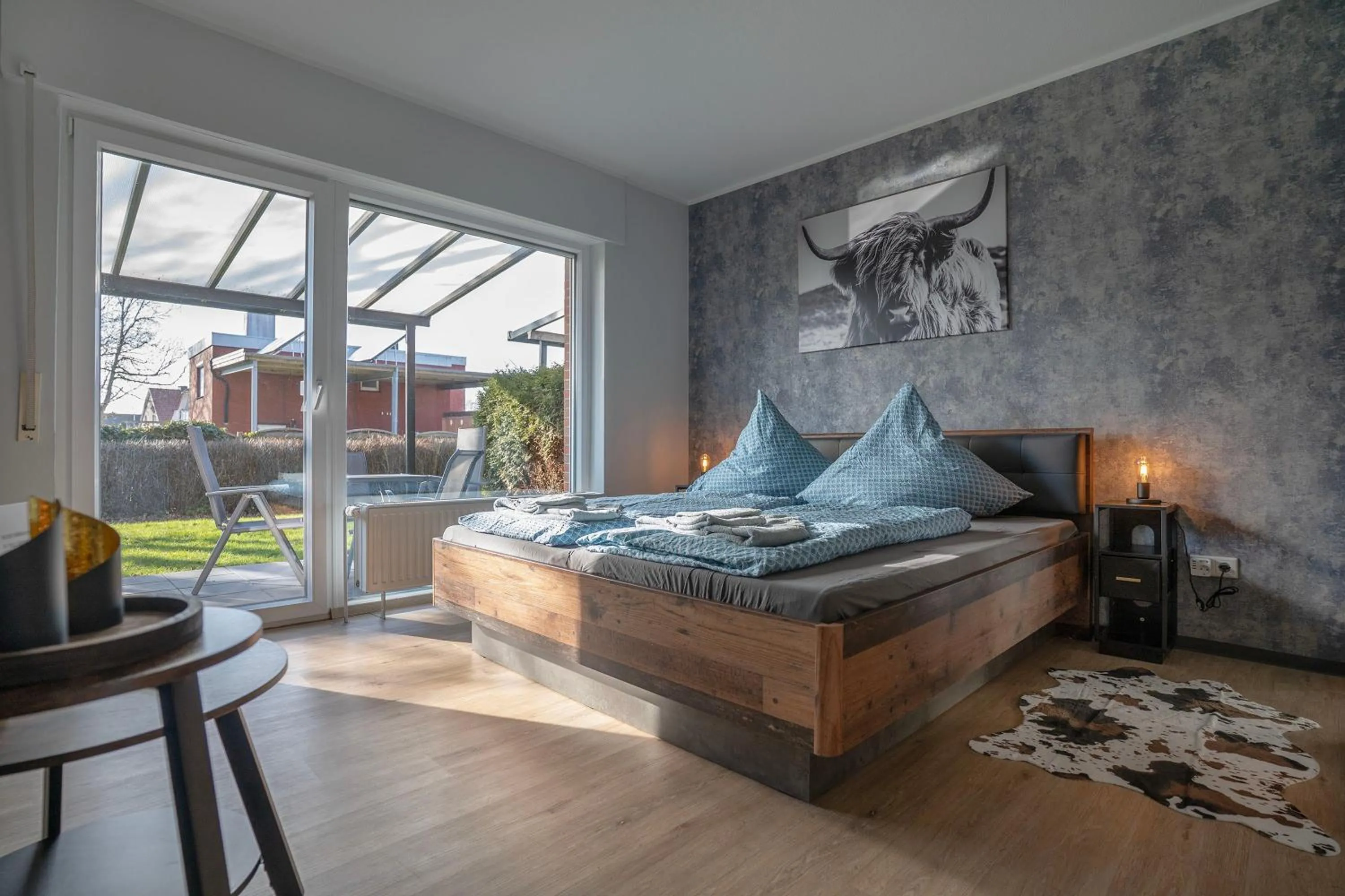Living room, Bed in Haus Ostfriesland