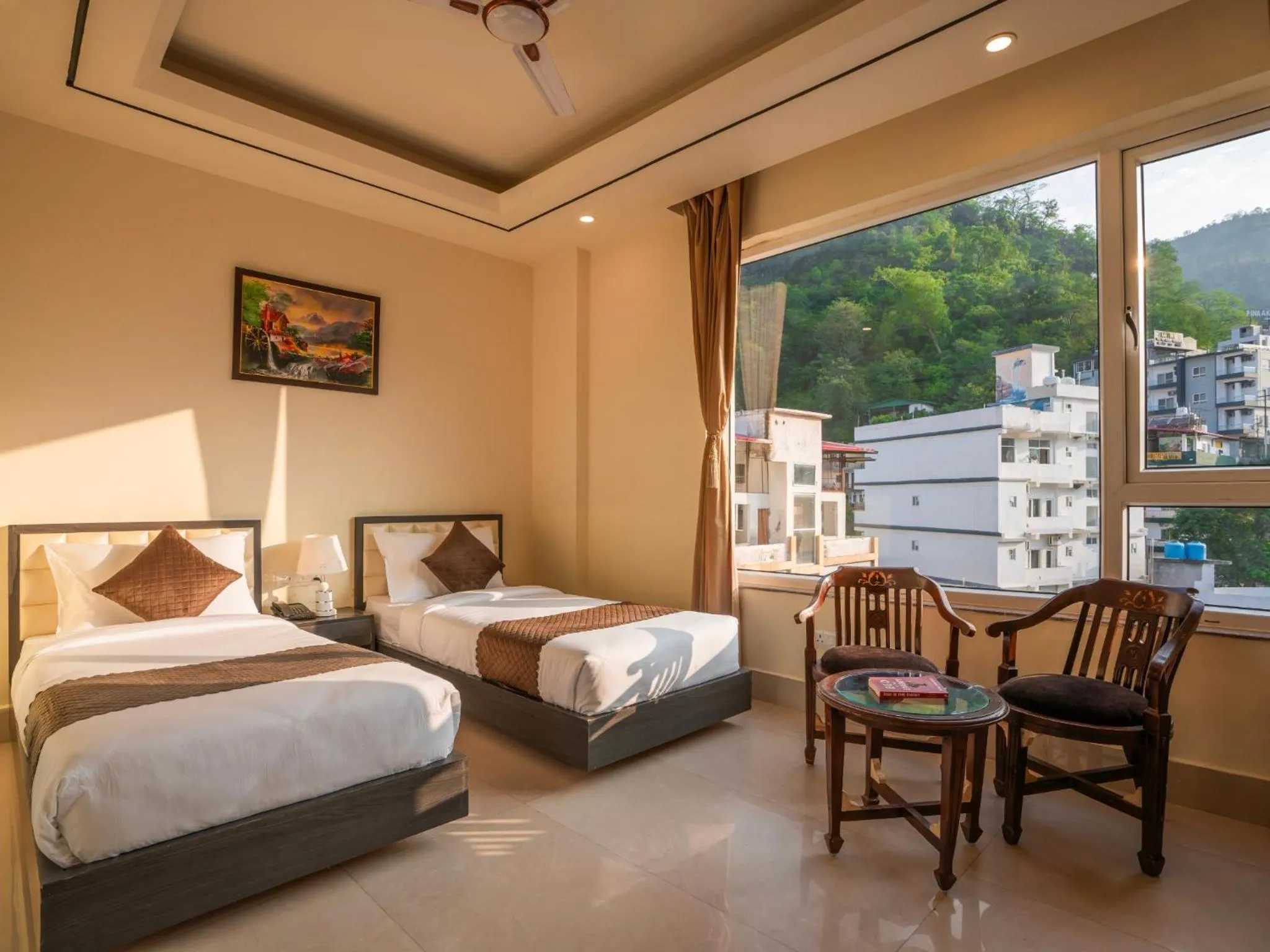 Living room, Bed in Moustache Select Rishikesh
