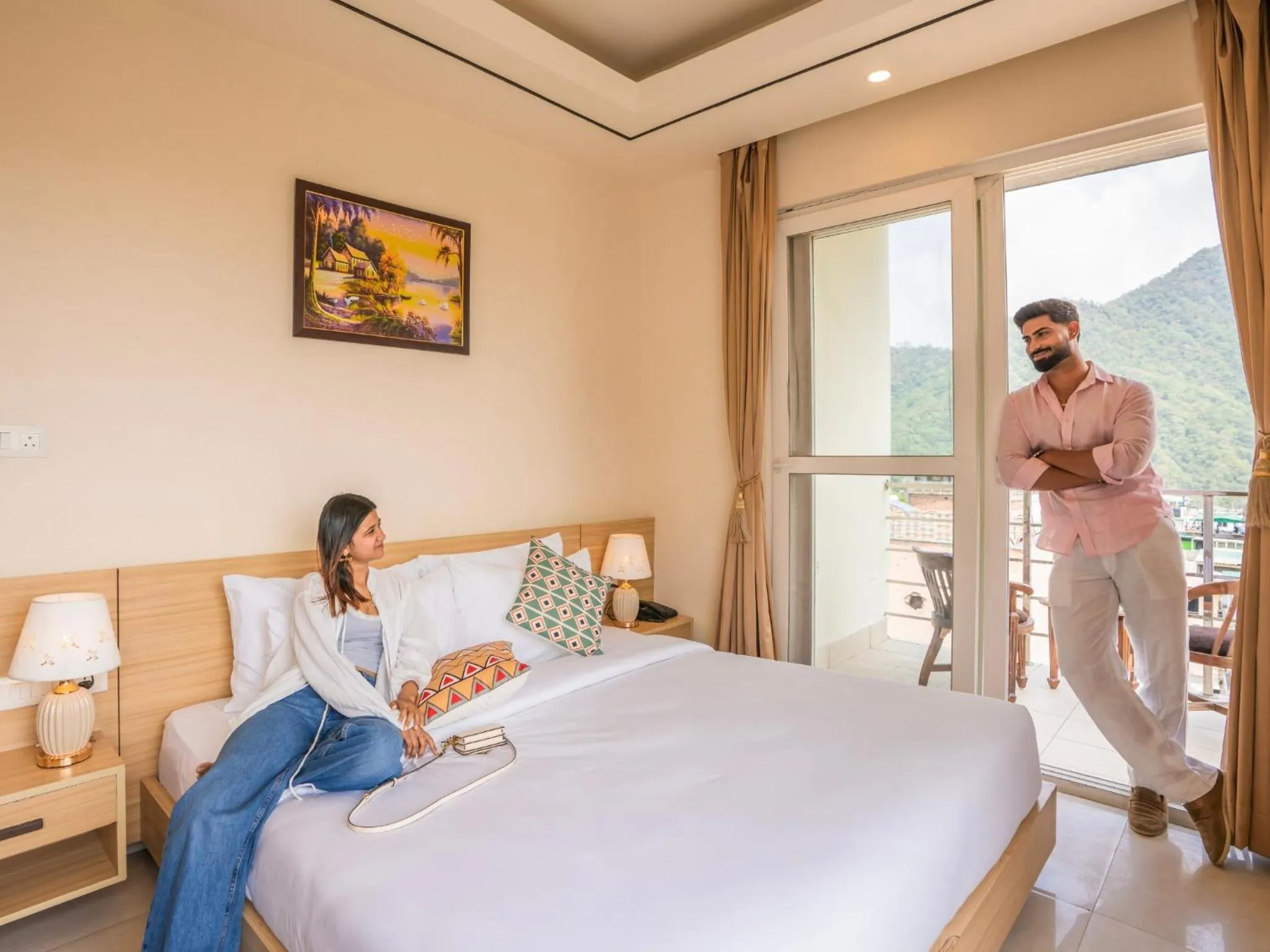 Bedroom, Bed in Moustache Select Rishikesh