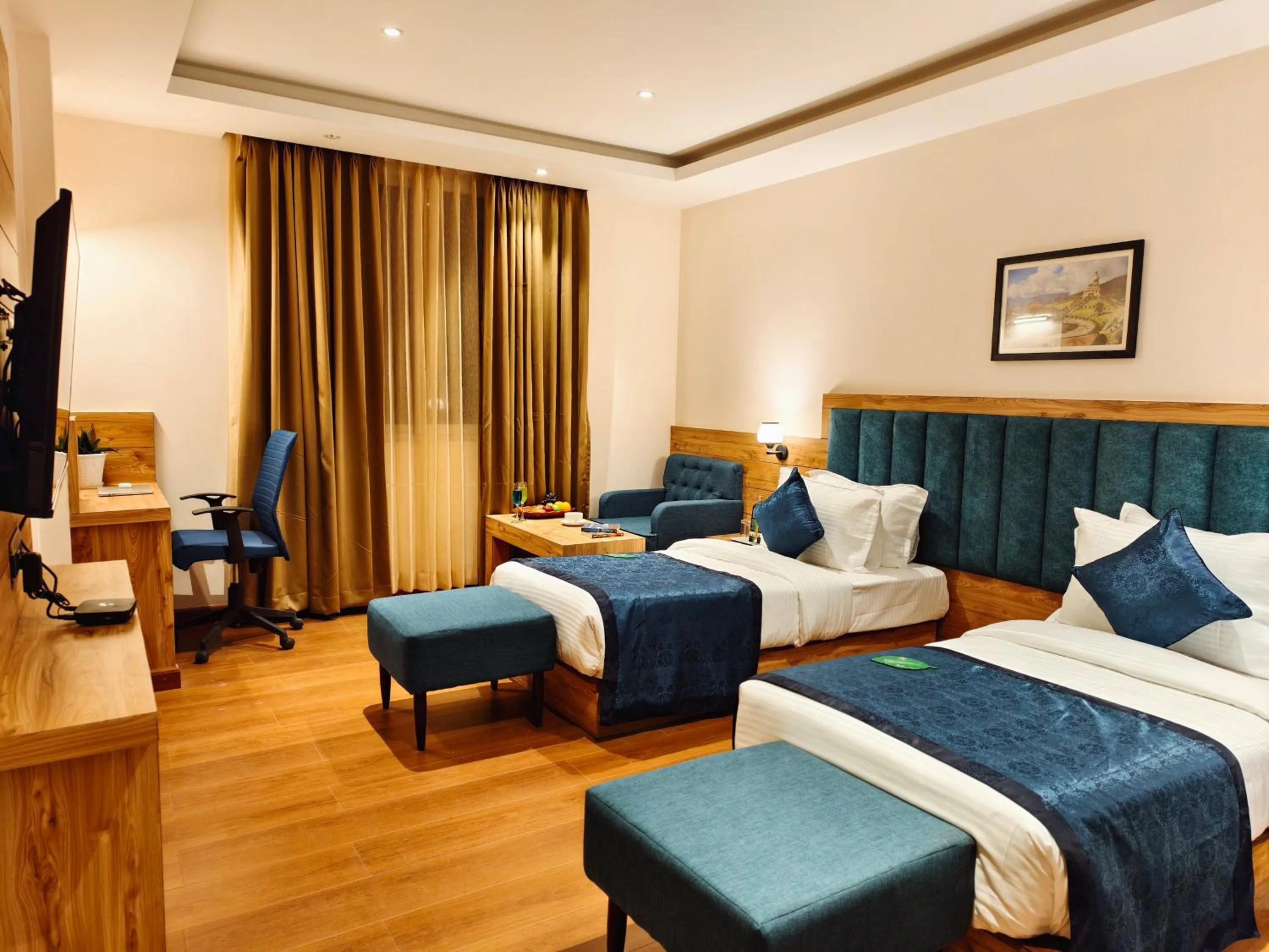 Bed in Clarion Hotel De Renees Gangtok