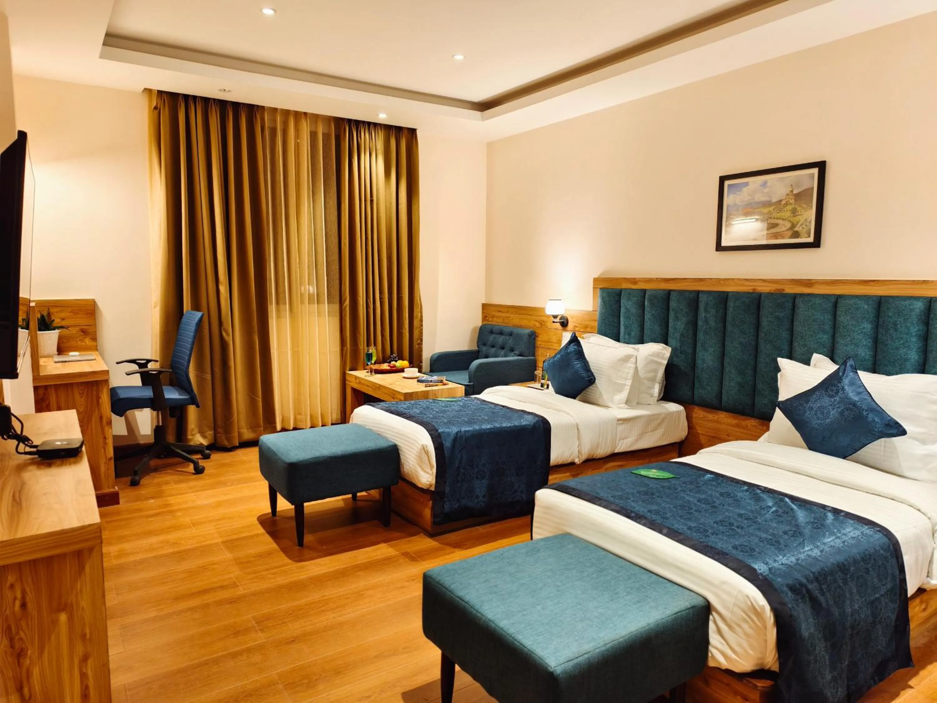Bed in Clarion Hotel De Renees Gangtok