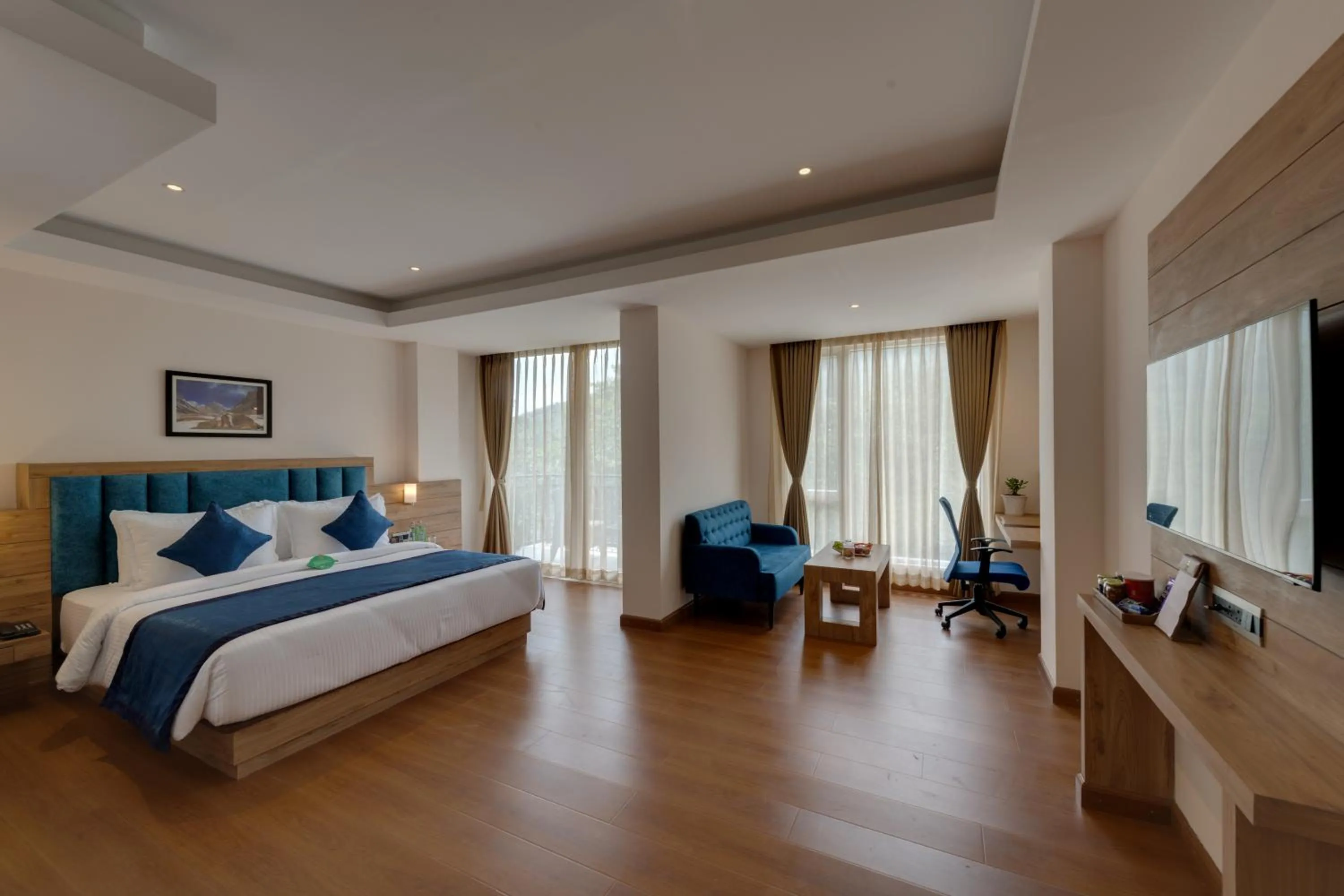 Bed in Clarion Hotel De Renees Gangtok