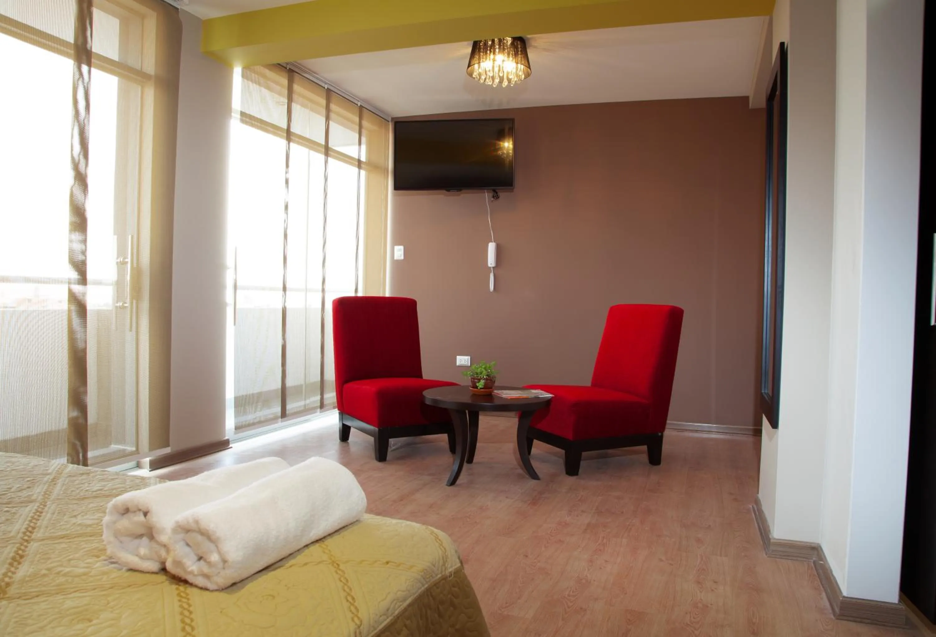 TV and multimedia in Plaza Sur Hotel & Suites