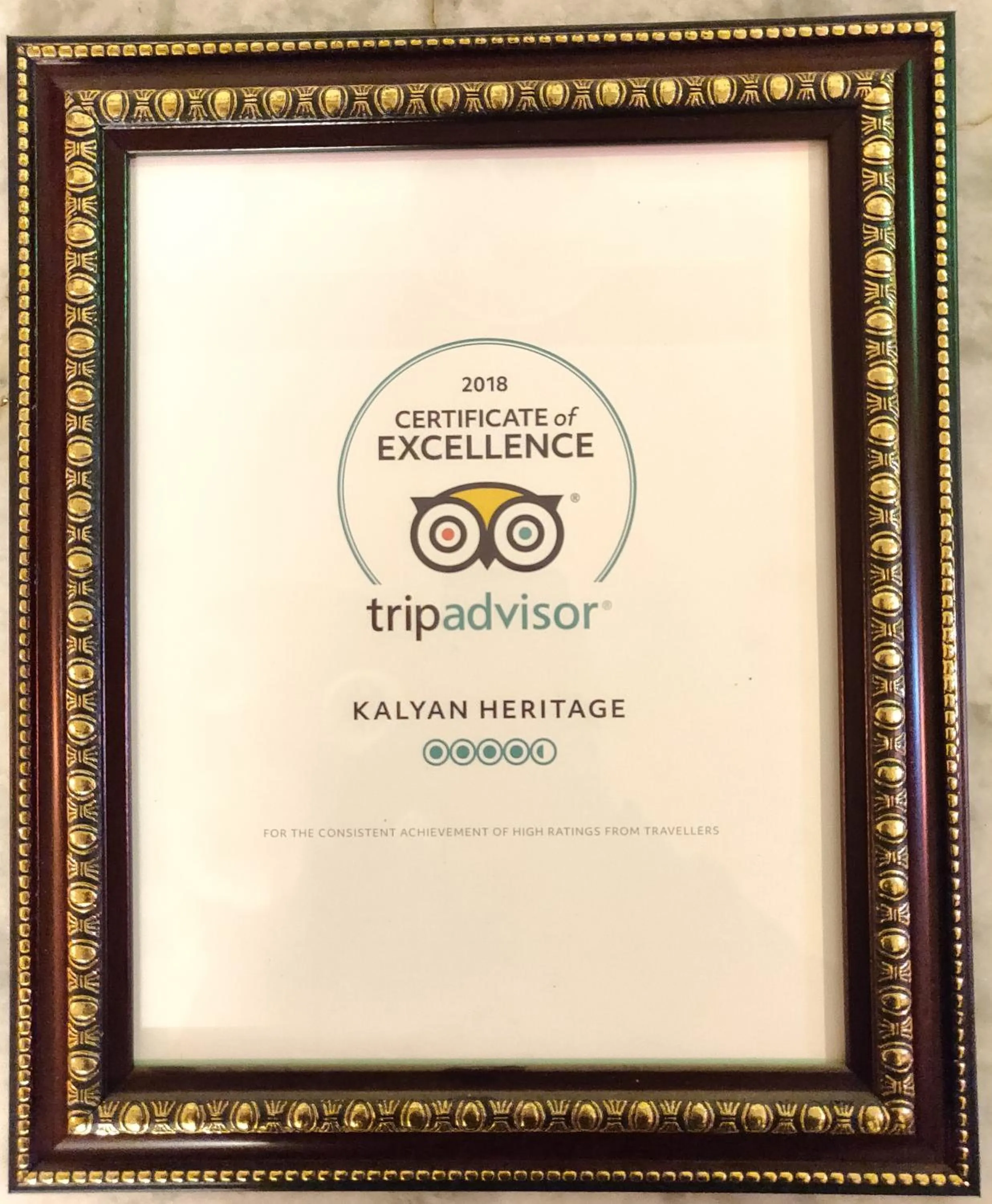 Certificate/Award in Kalyan Heritage