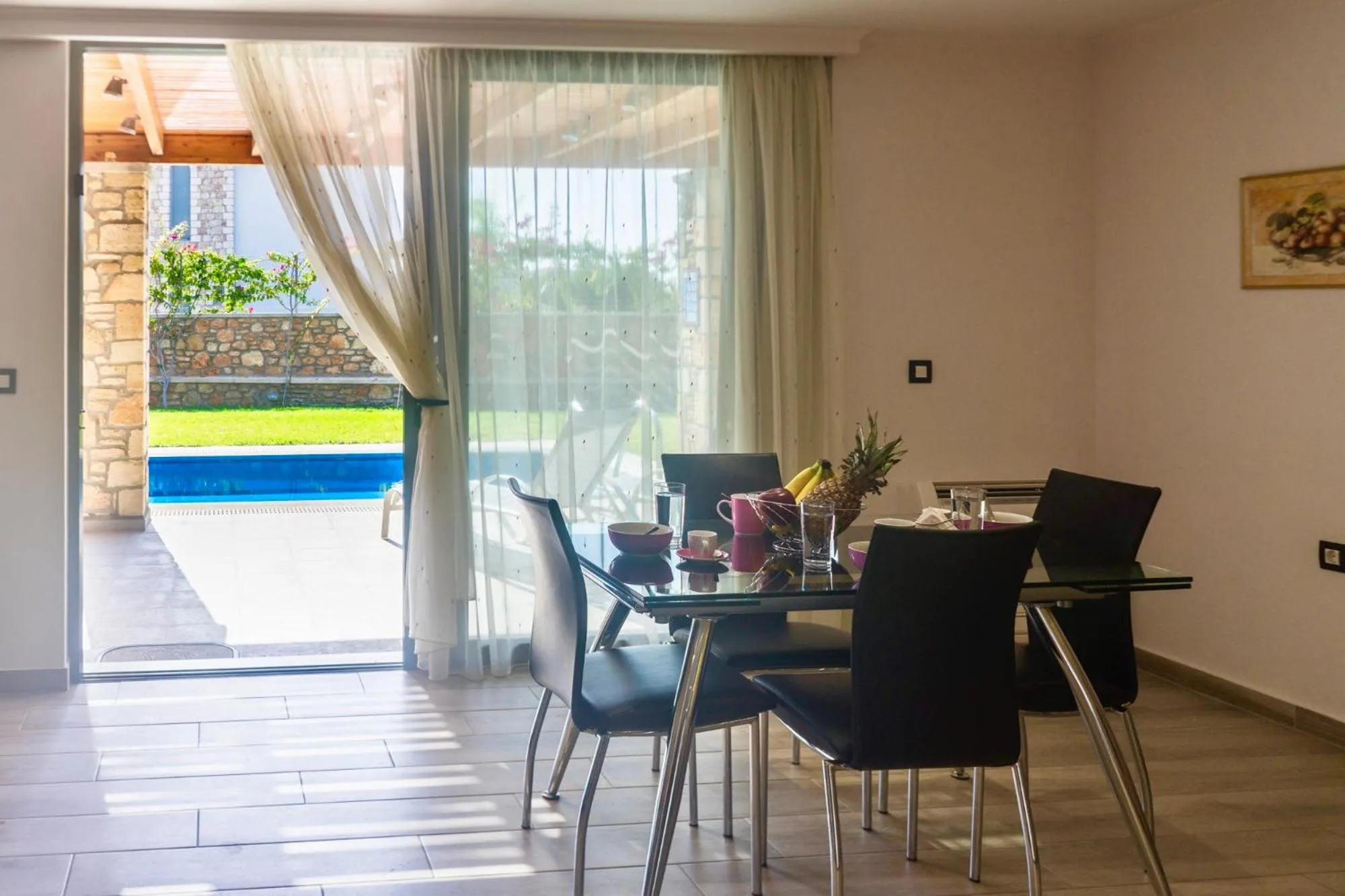 Seating area in Estrella Villas