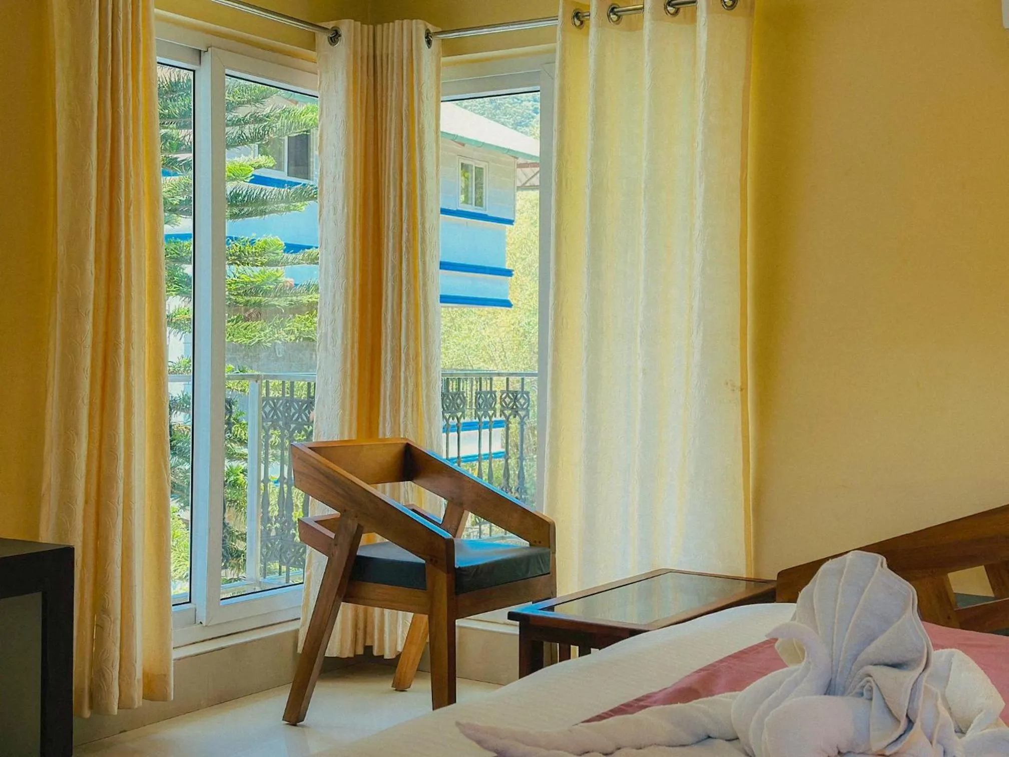 View (from property/room), Bed in The Heights Munnar