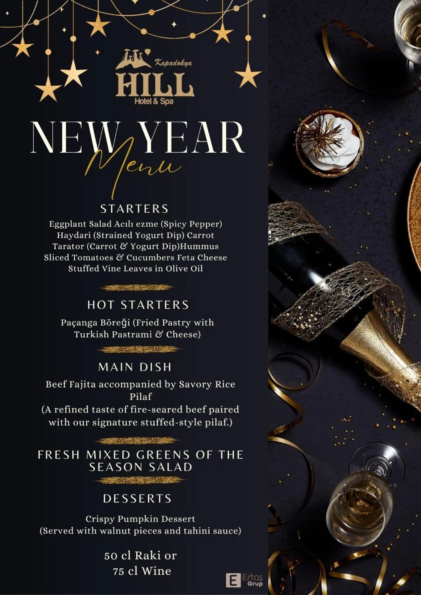 Restaurant/places to eat in Kapadokya Hill Hotel & Spa (12+)