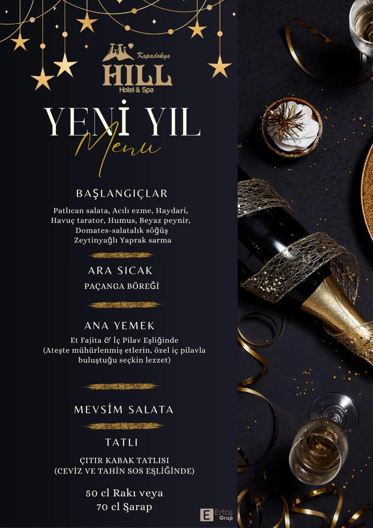 Restaurant/places to eat in Kapadokya Hill Hotel & Spa (12+)