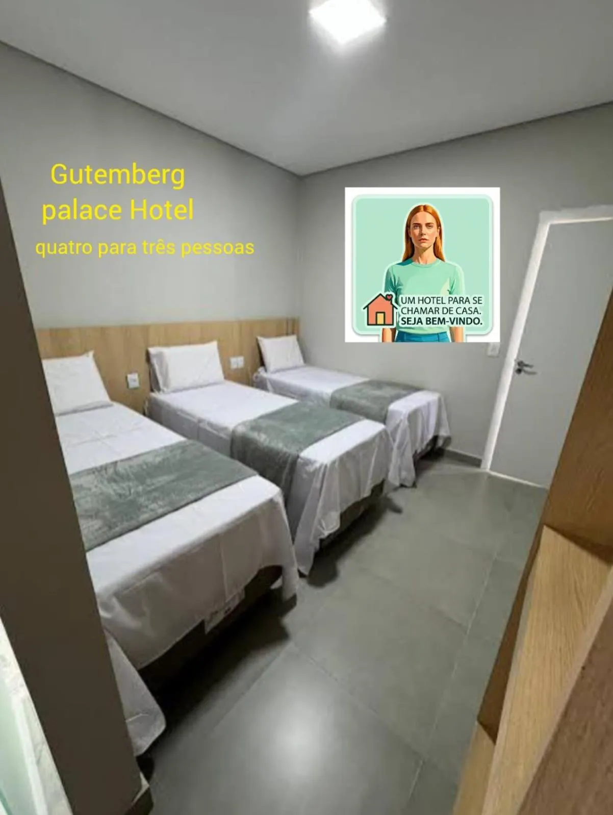 Bed in Gutemberg Palace Hotel
