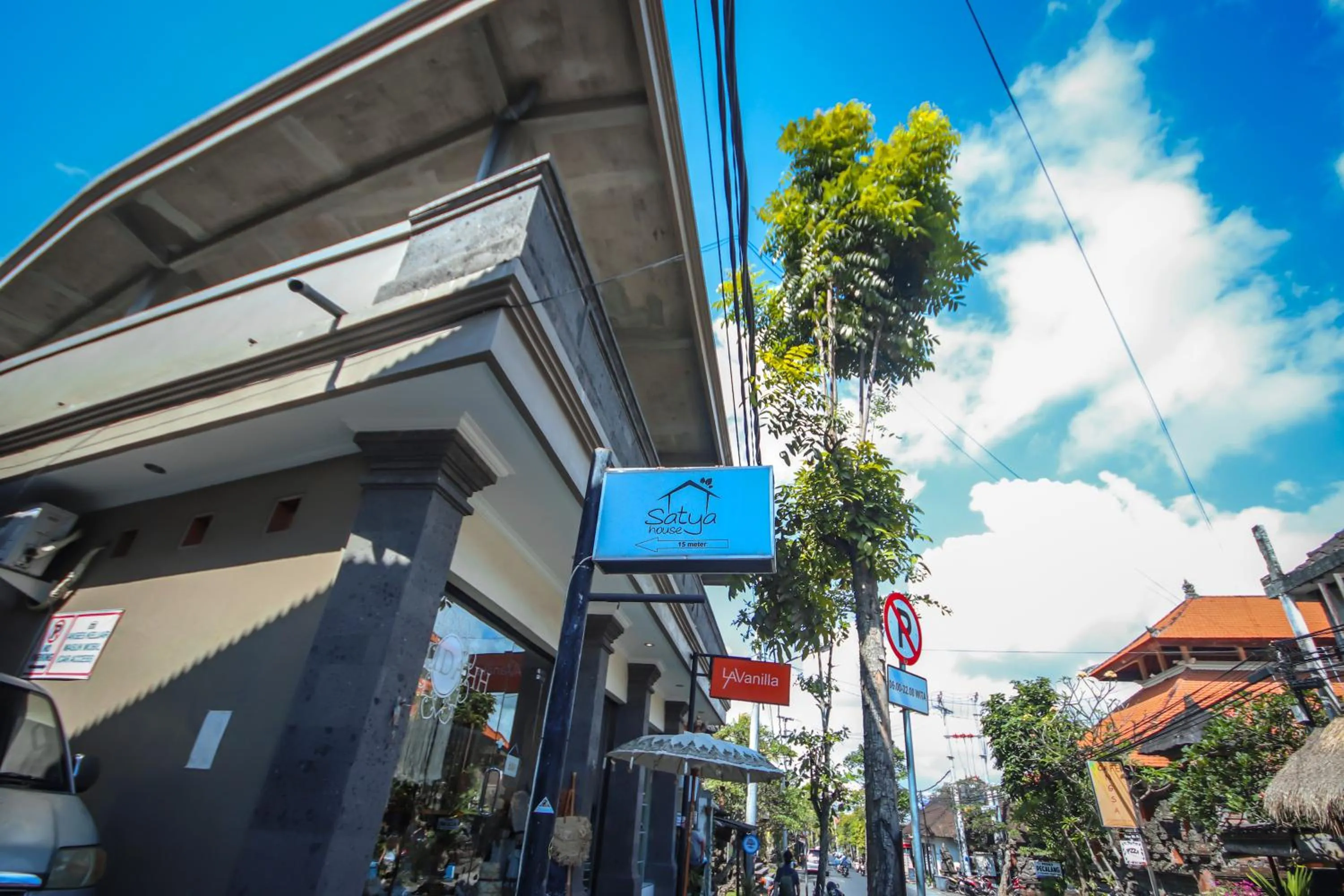 Facade/entrance in Satya House Ubud