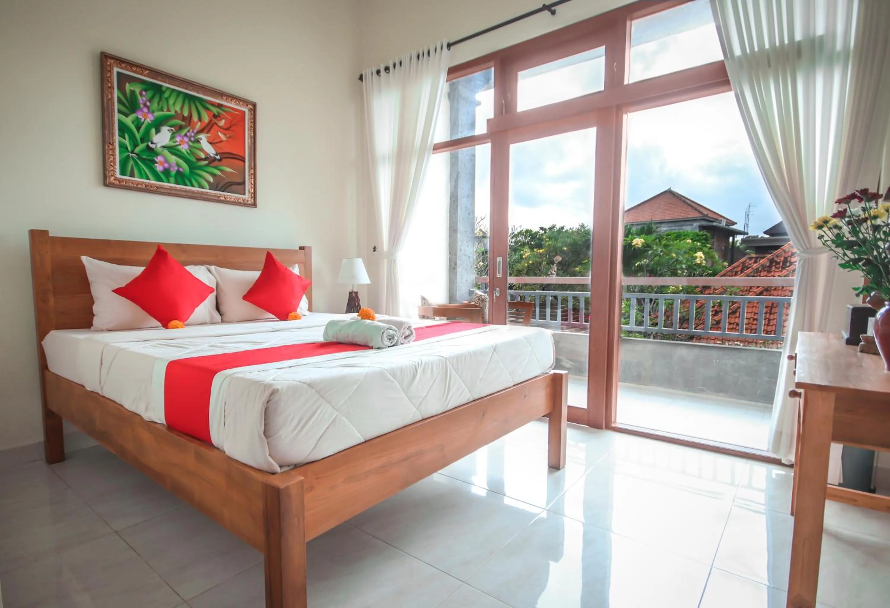 Balcony/Terrace, Bed in Satya House Ubud