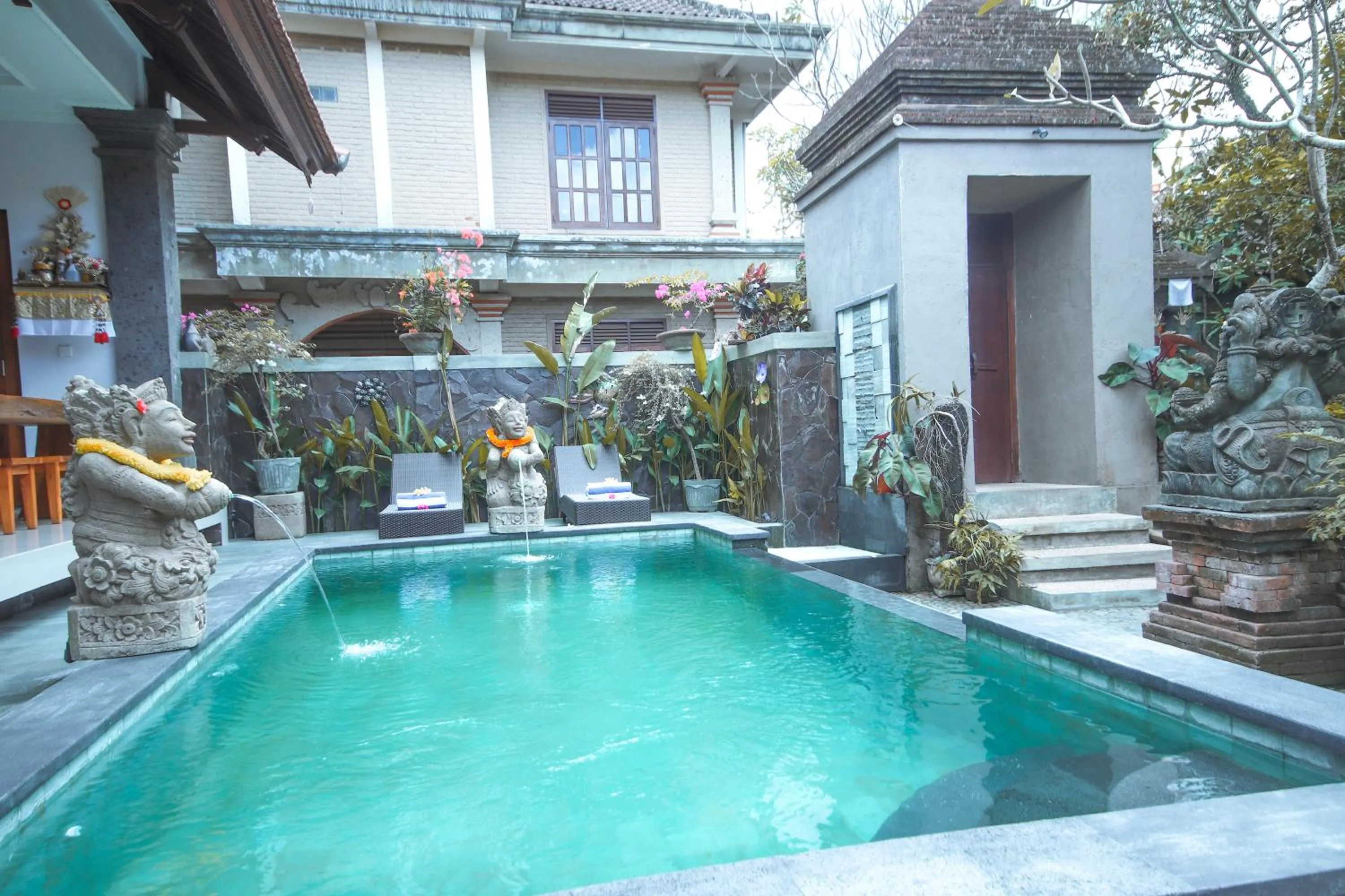 Garden view in Satya House Ubud