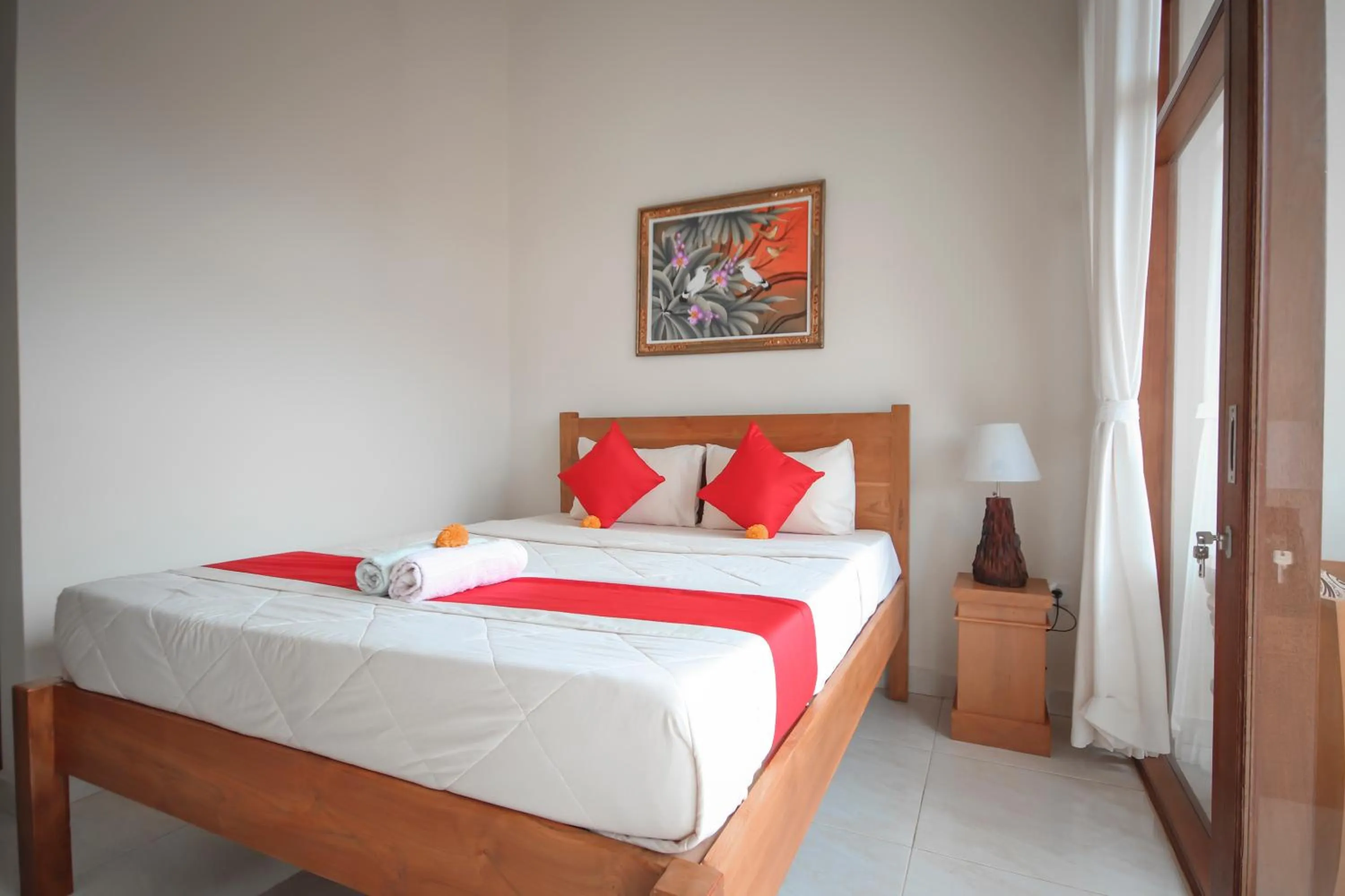 Bed in Satya House Ubud