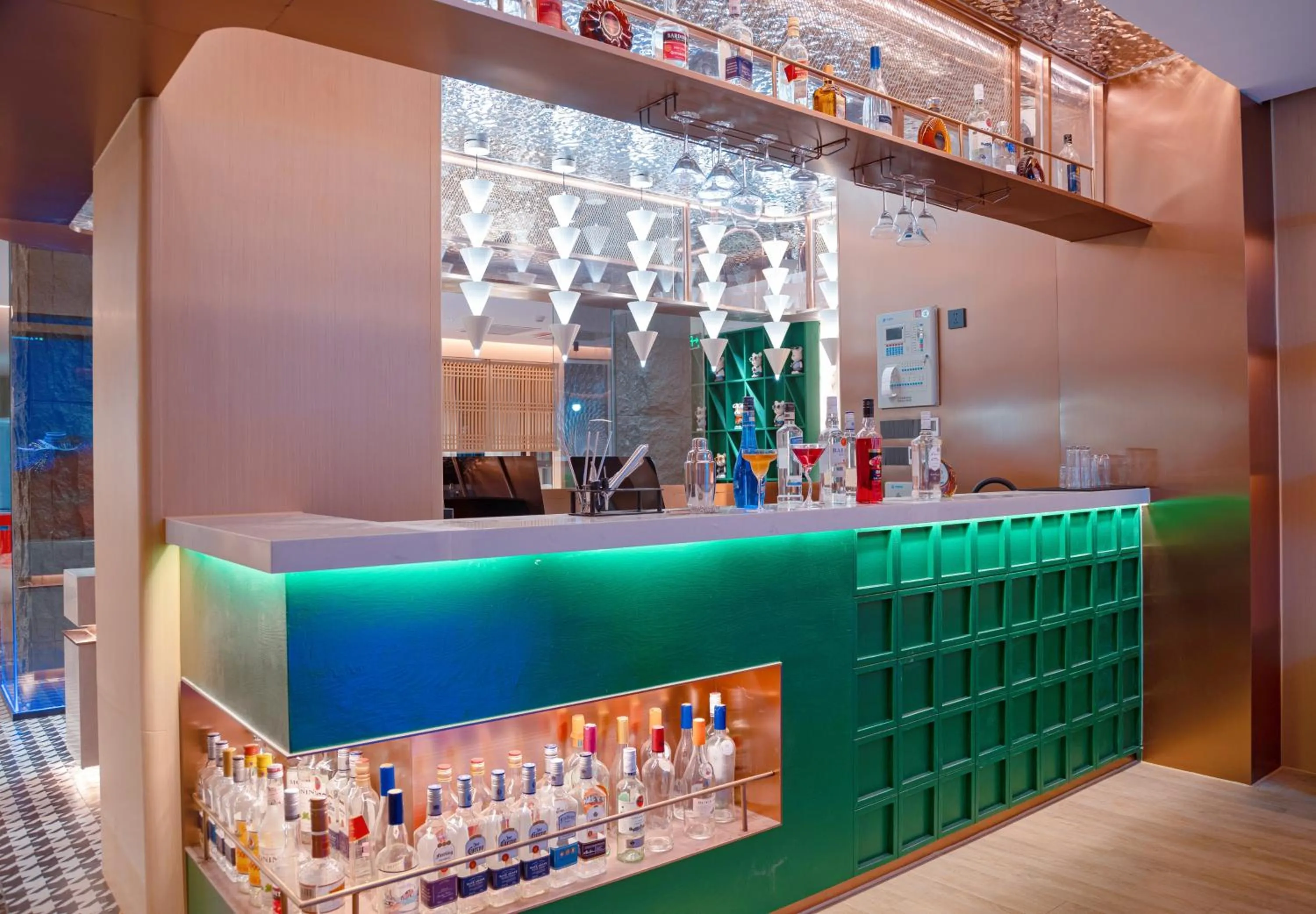 Lounge or bar in Kaino Natural Aesthetics Design Hotel Guangzhou Yuexiu Beijing Road International Trade Center Flagship Store