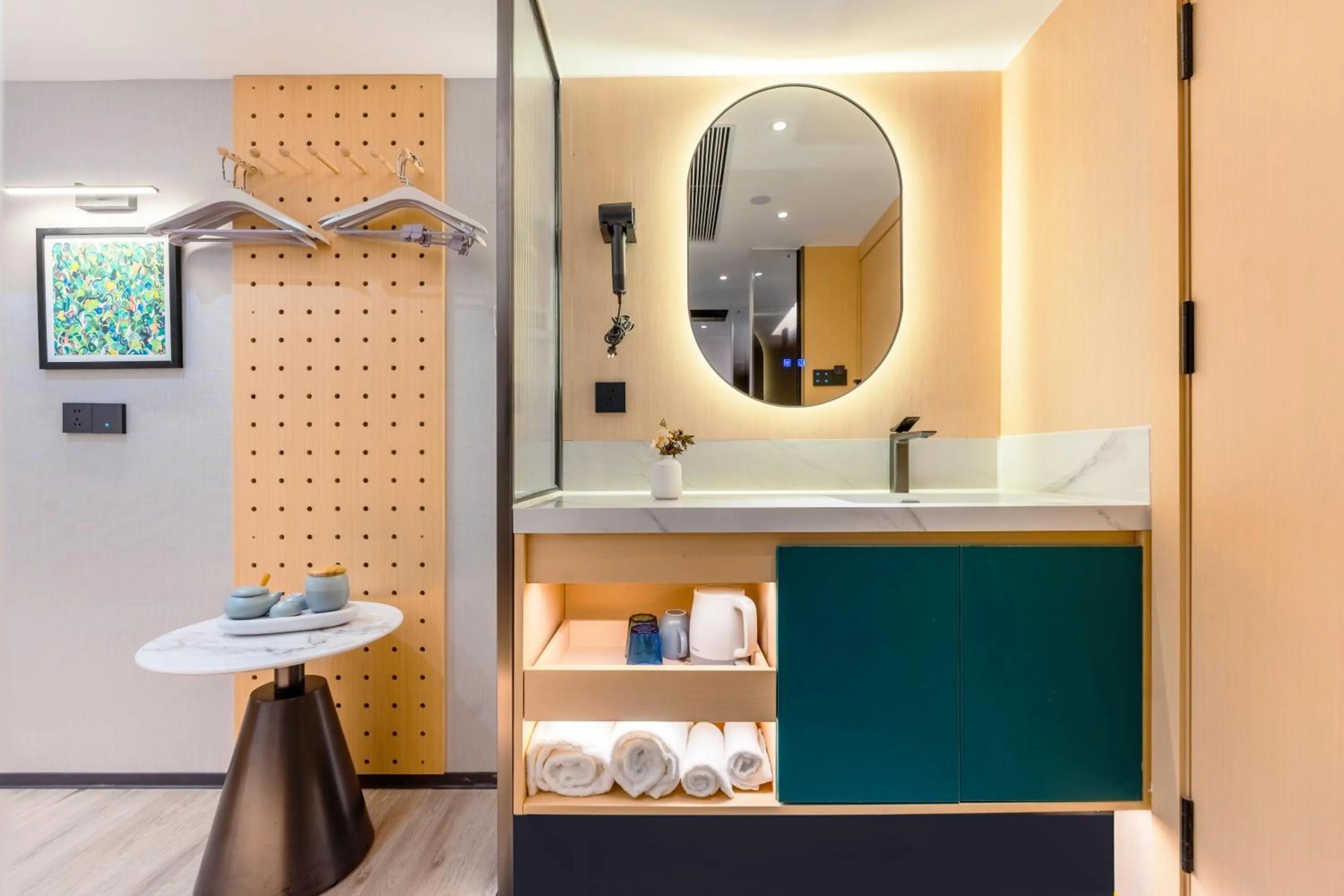 Bathroom in Kaino Natural Aesthetics Design Hotel Guangzhou Yuexiu Beijing Road International Trade Center Flagship Store
